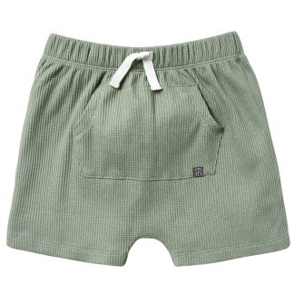 Infant & Toddler Boys Green Harem Kangaroo Pocket Shorts