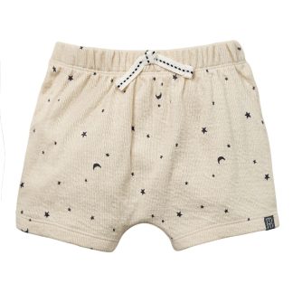 Baby Neutral Beige Moon & Stars Harem Shorts