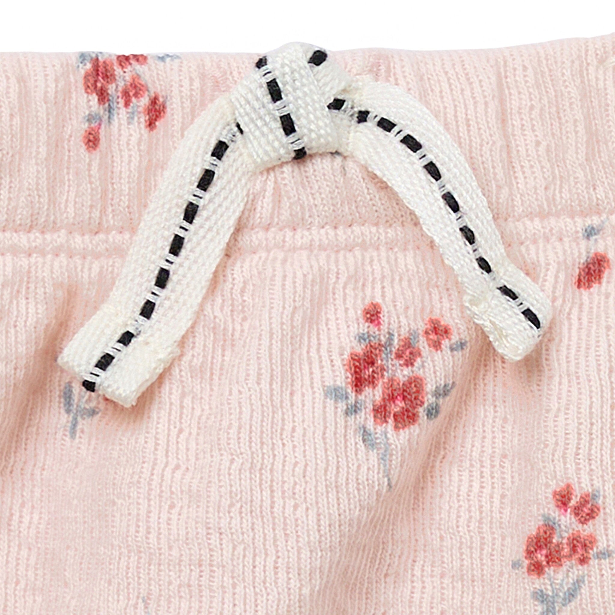 Baby Girls Rose Bouquet Harem Shorts - Image 5