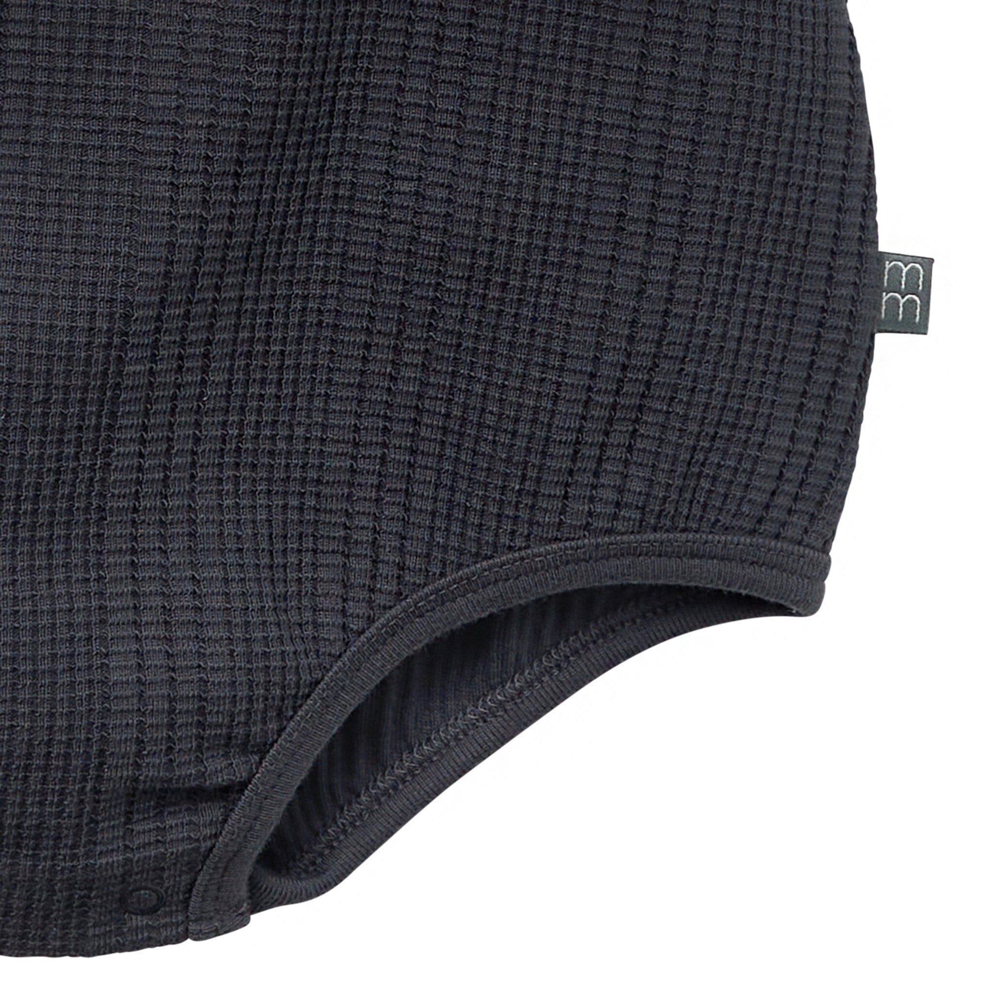 Baby Neutral Dark Grey Dumpling Romper - Image 4