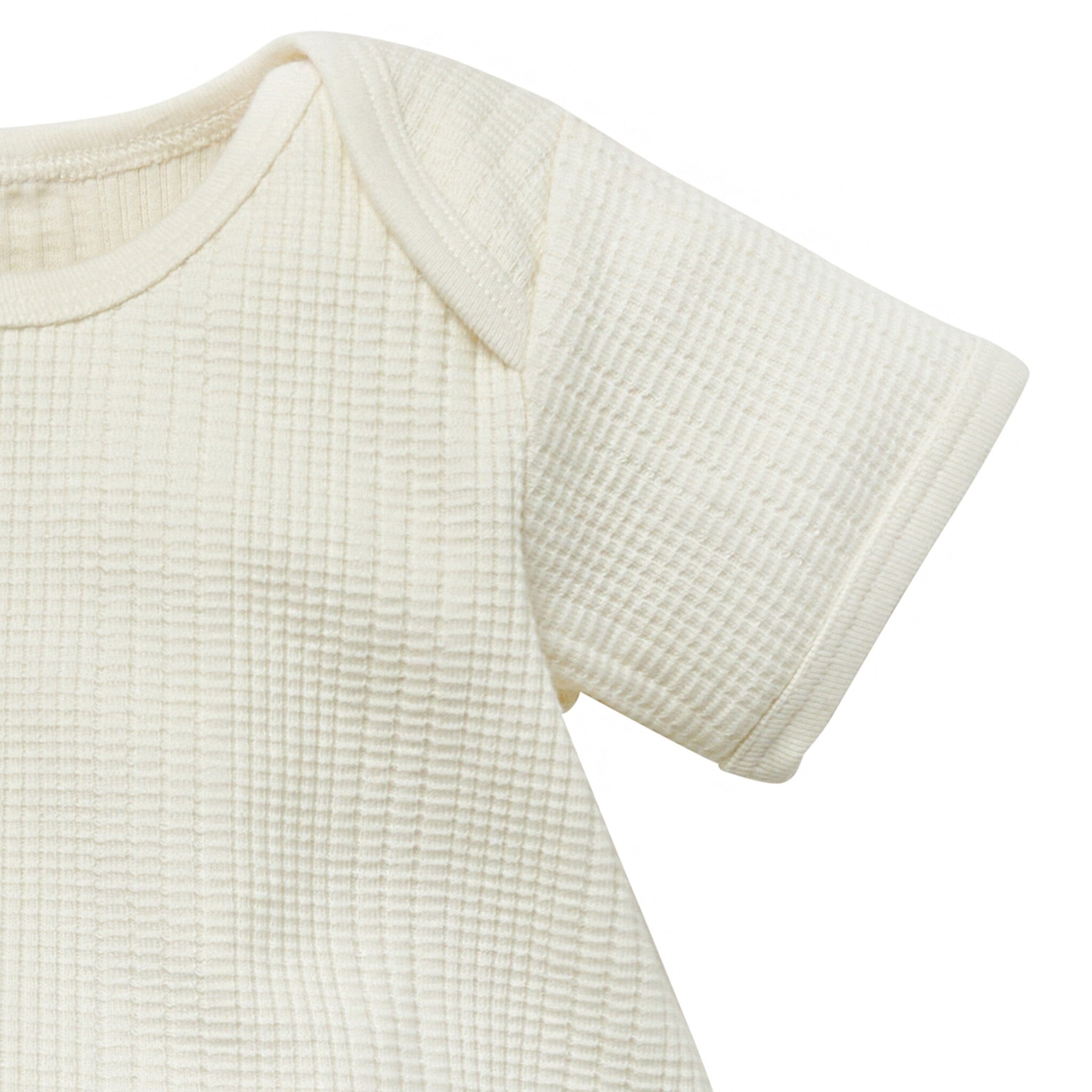 Baby Neutral Ivory Dumpling Romper - Image 2