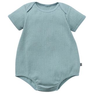 Baby Neutral Teal Dumpling Romper