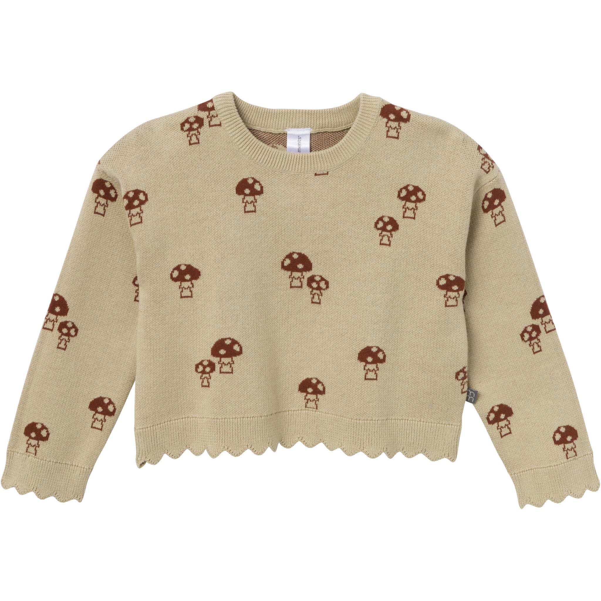 2-Pack Infant & Toddler Girls Lt Green Mushroom Field Sweater and Pant Set - Image 3