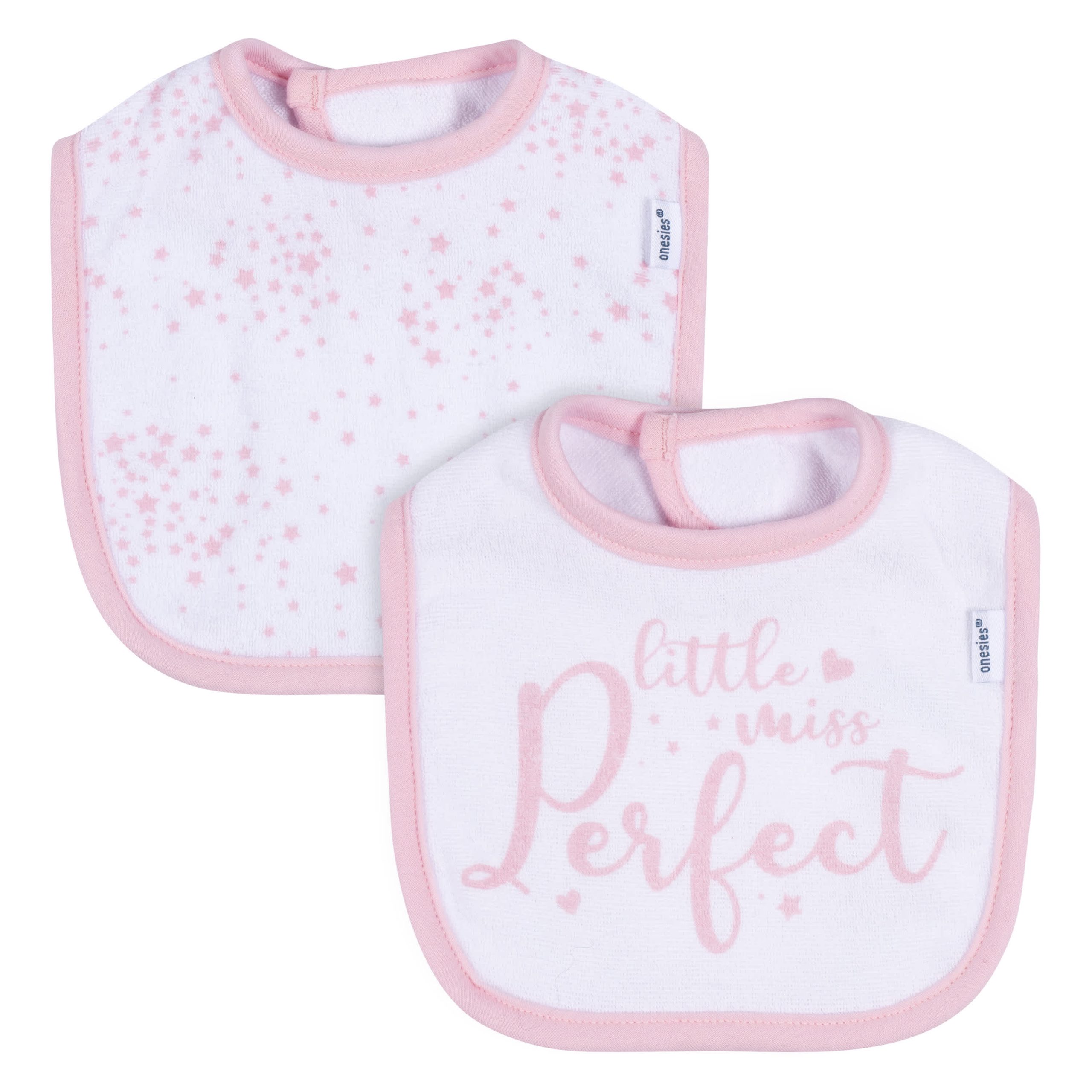 7-Piece Baby Girls Stars Caps, Dribbler Bibs, Jersey Crew Socks - Image 4