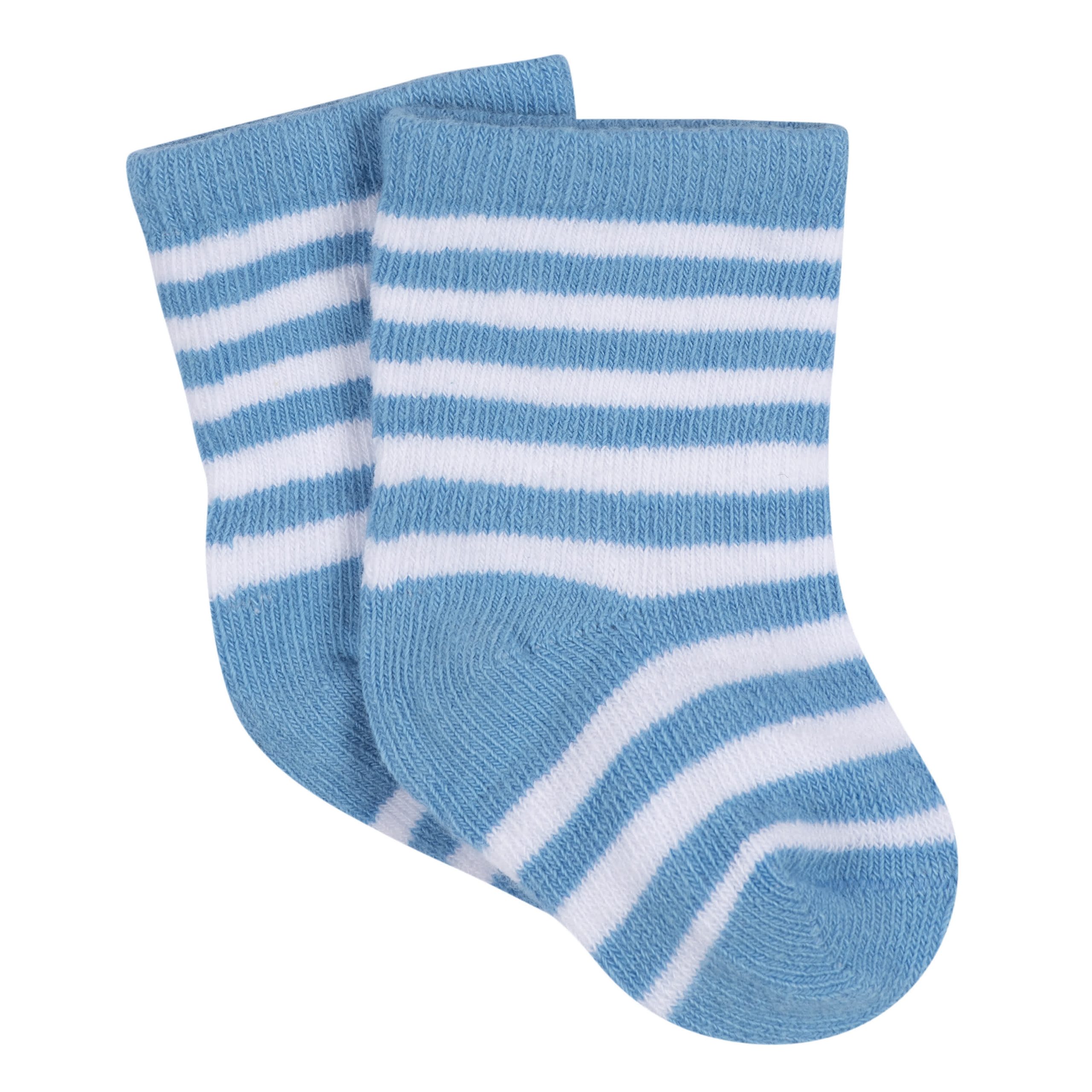 9-Pack Baby Boys Stars Jersey Crew Socks - Image 3