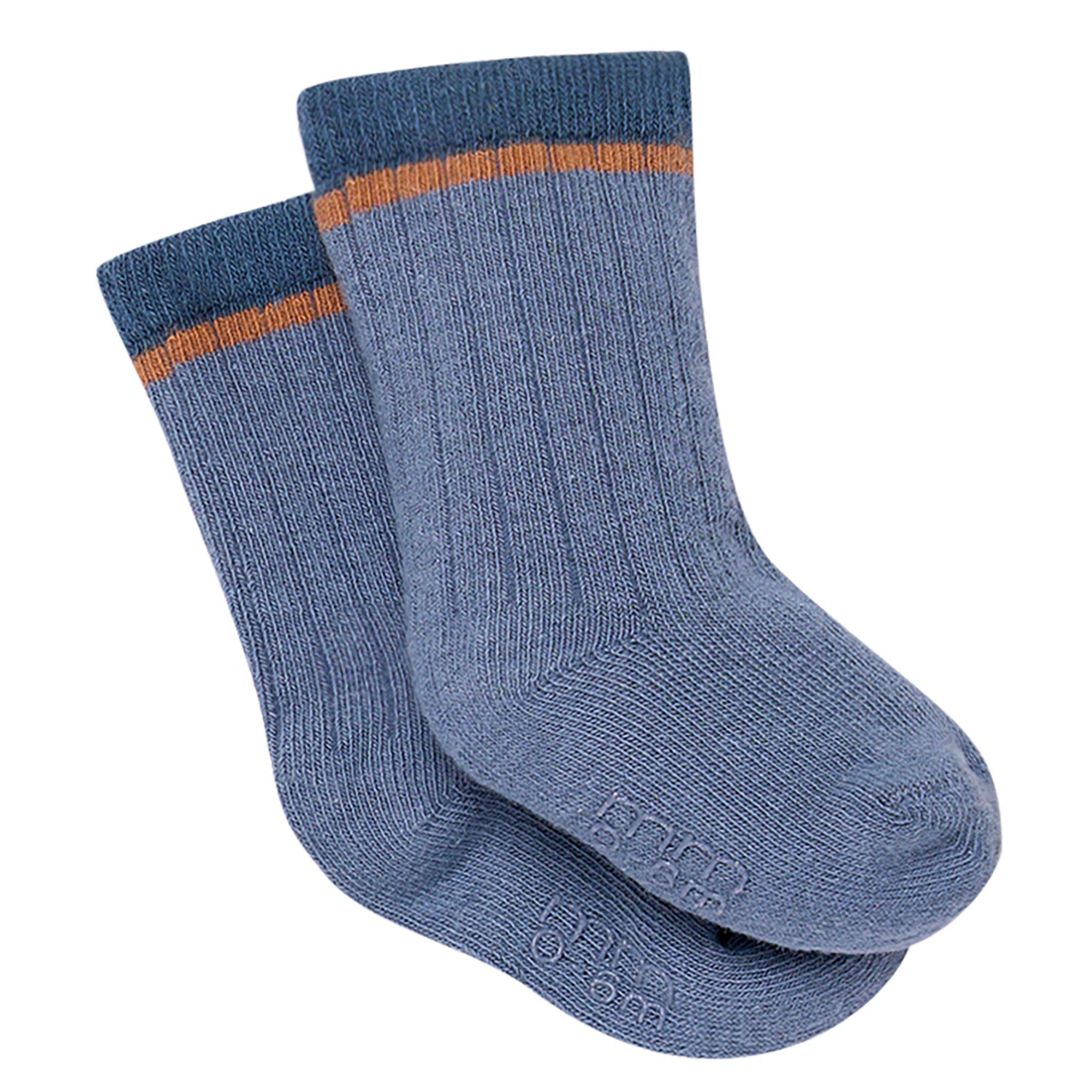 3-Pack Baby Boys Blue Colorblock Socks - Image 2