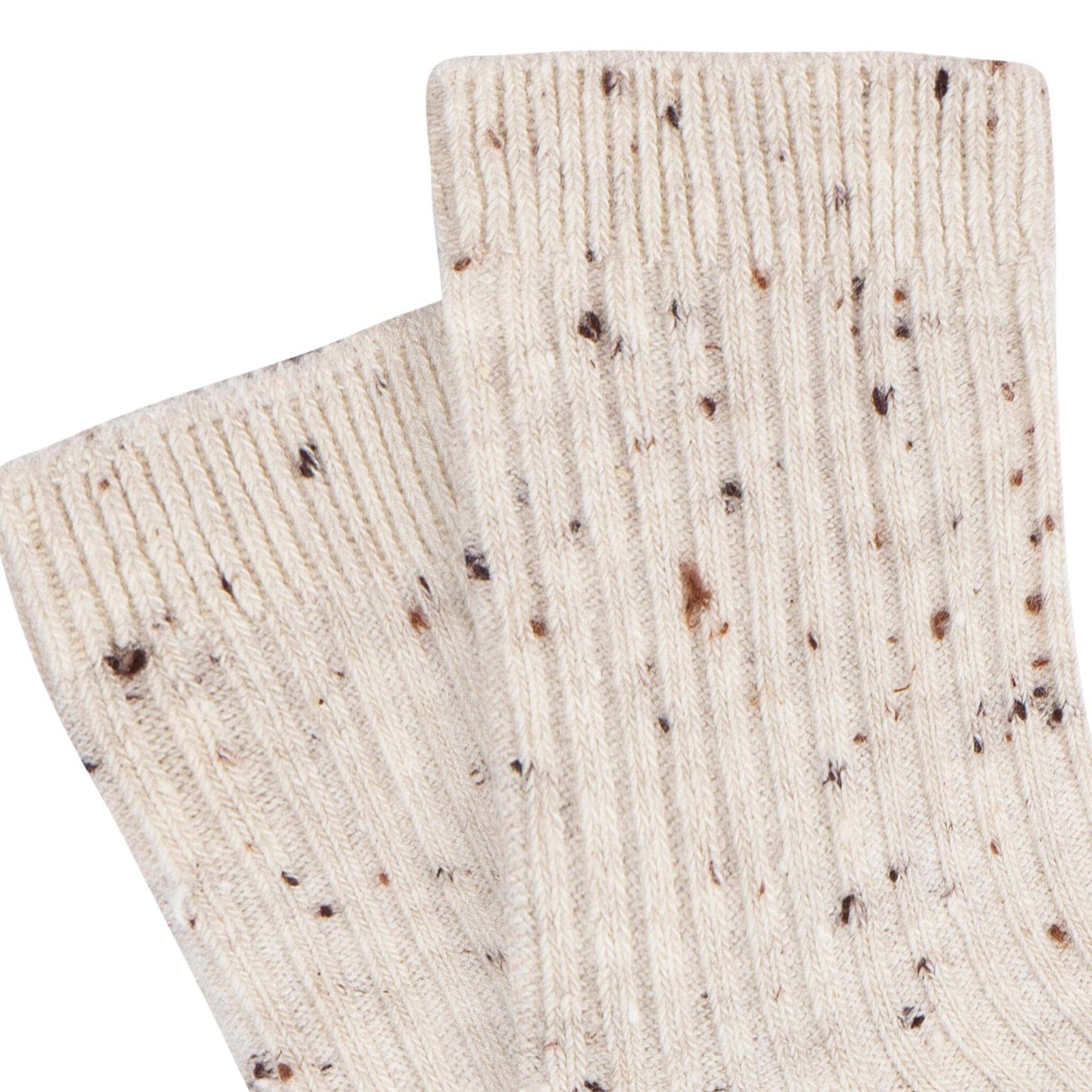 2-Pack Toddler Boys Tan & Burgundy Ribbed Socks - Image 3