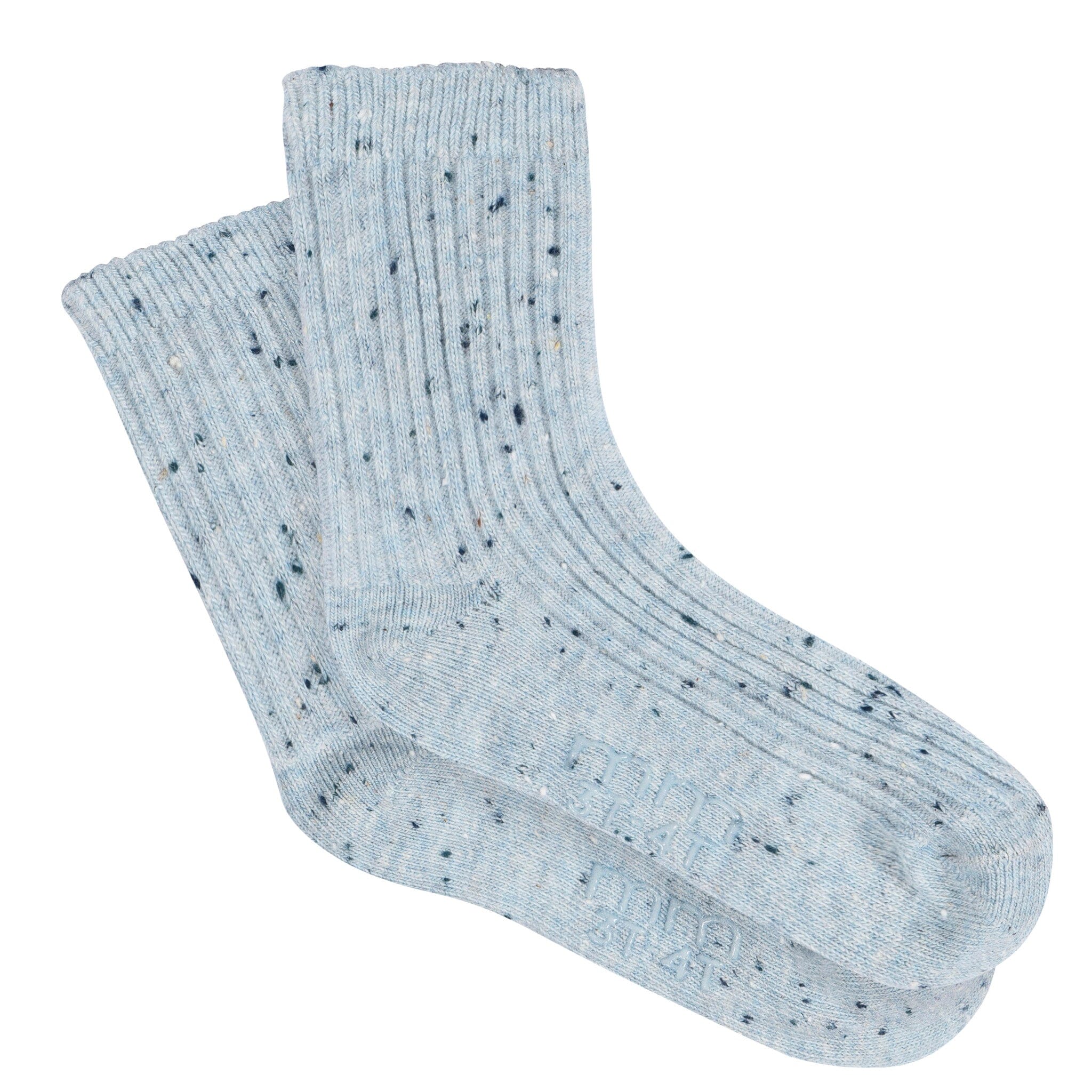 2-Pack Toddler Boys Blue & Green Ribbed Socks - Image 2