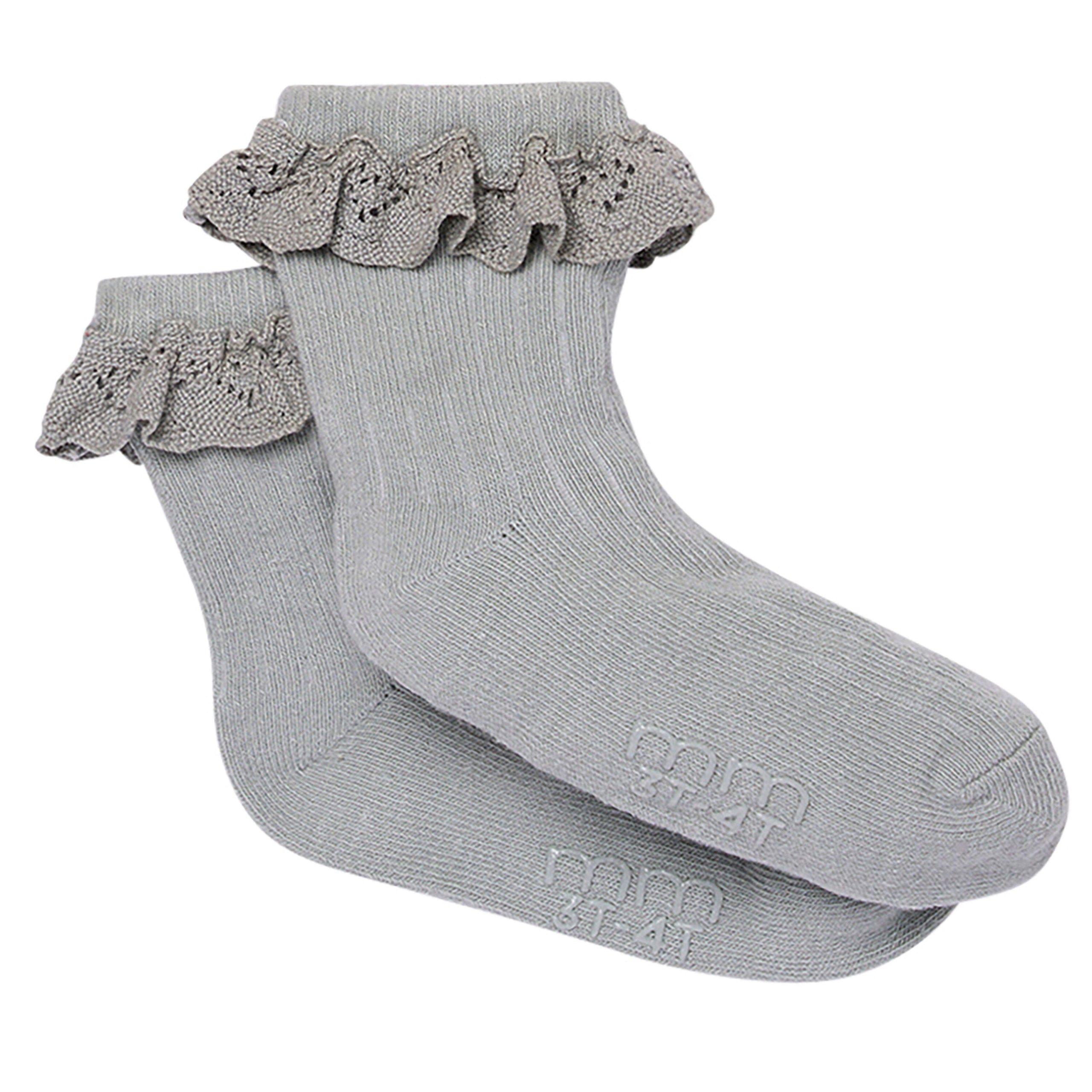 3-Pack Toddler Girls Neutral Lace Socks - Image 6