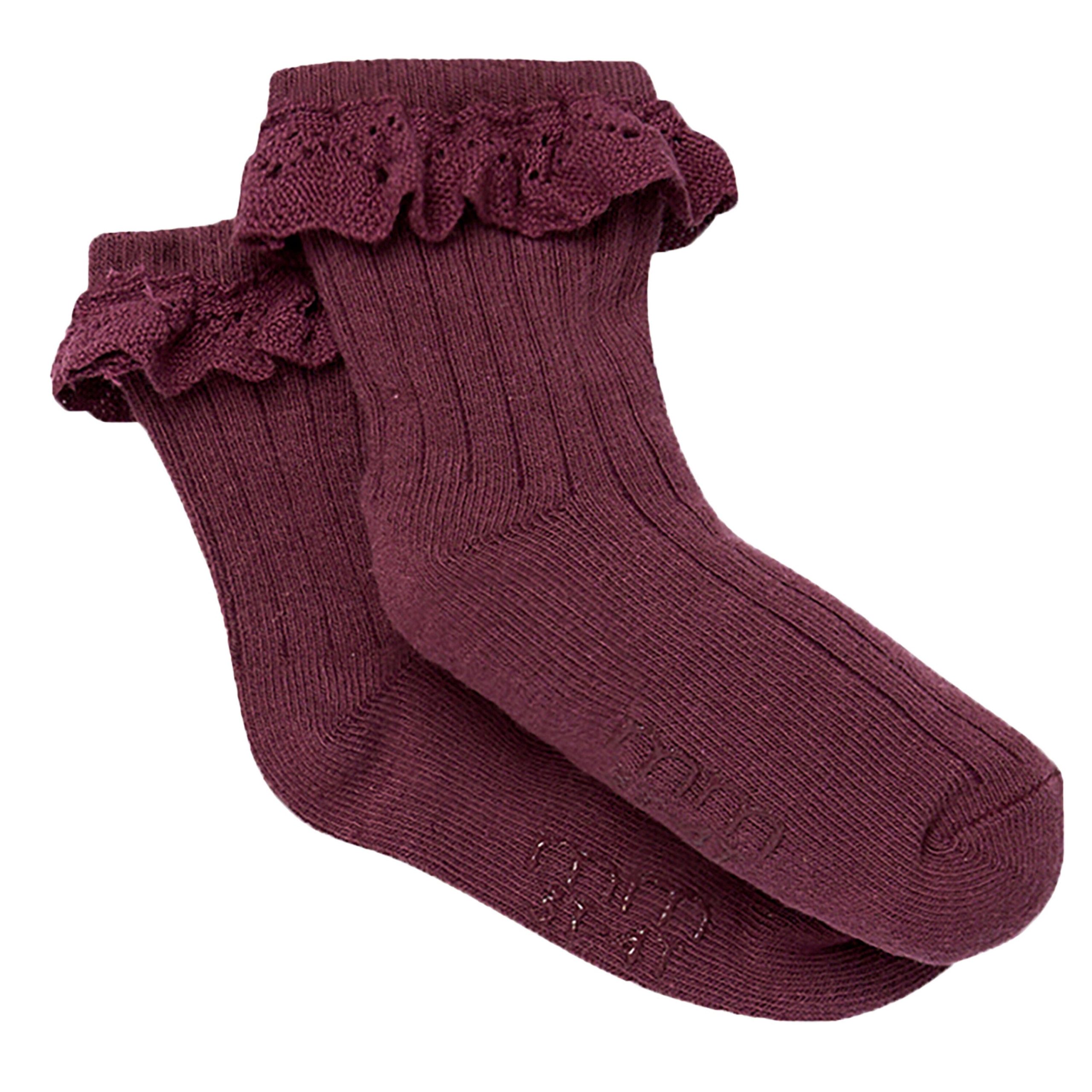 3-Pack Toddler Girls Pink Lace Socks - Image 5