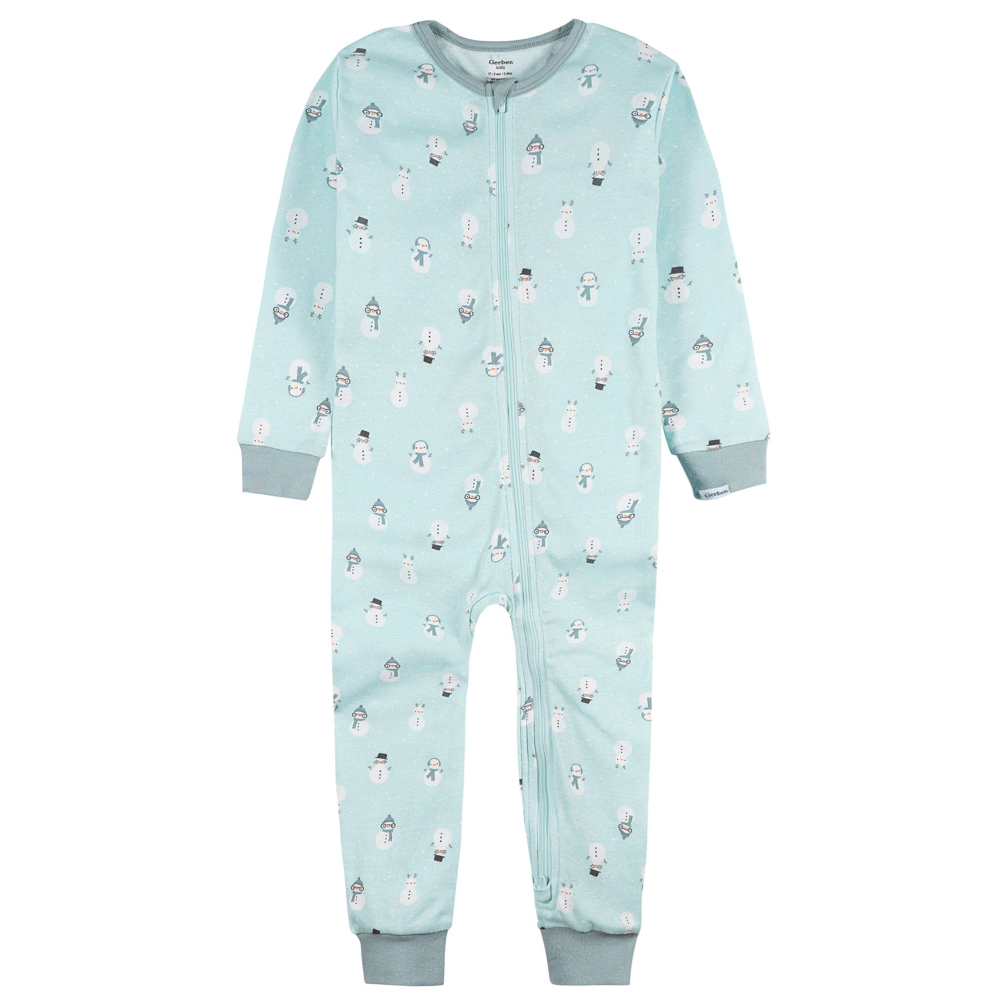2-Pack Infant & Toddler Snowman Stripe Snug Fit Footless Pajamas - Image 5