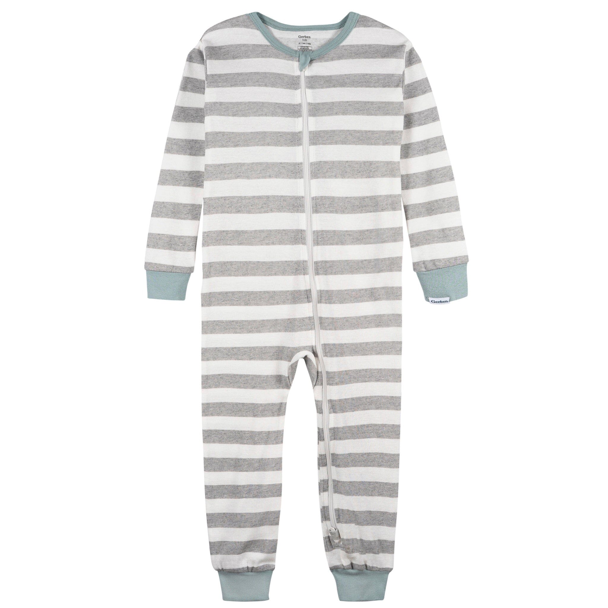 2-Pack Infant & Toddler Snowman Stripe Snug Fit Footless Pajamas - Image 8