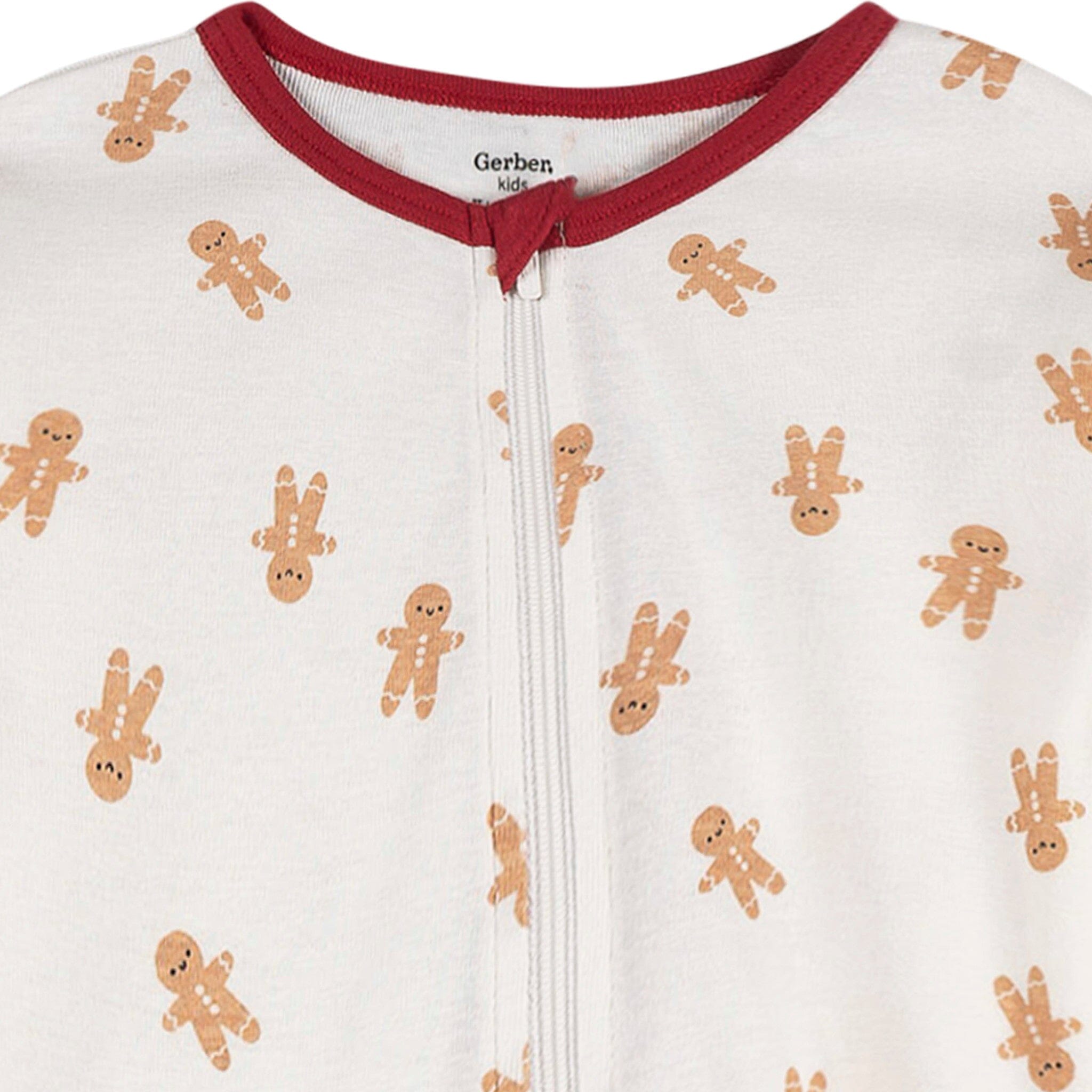 2-Piece Baby & Toddler Gingerbread People Snug Fit Footed Pajamas - Image 5