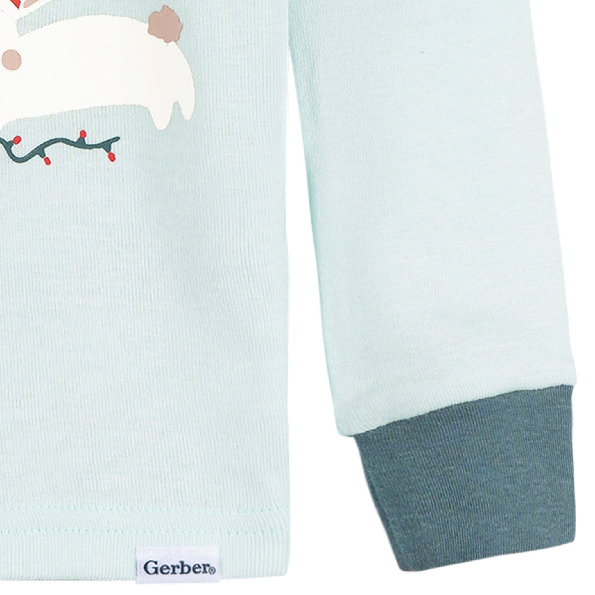 2-Piece Infant & Toddler Girls Mistletoe Snug Fit Pajama Set - Image 6