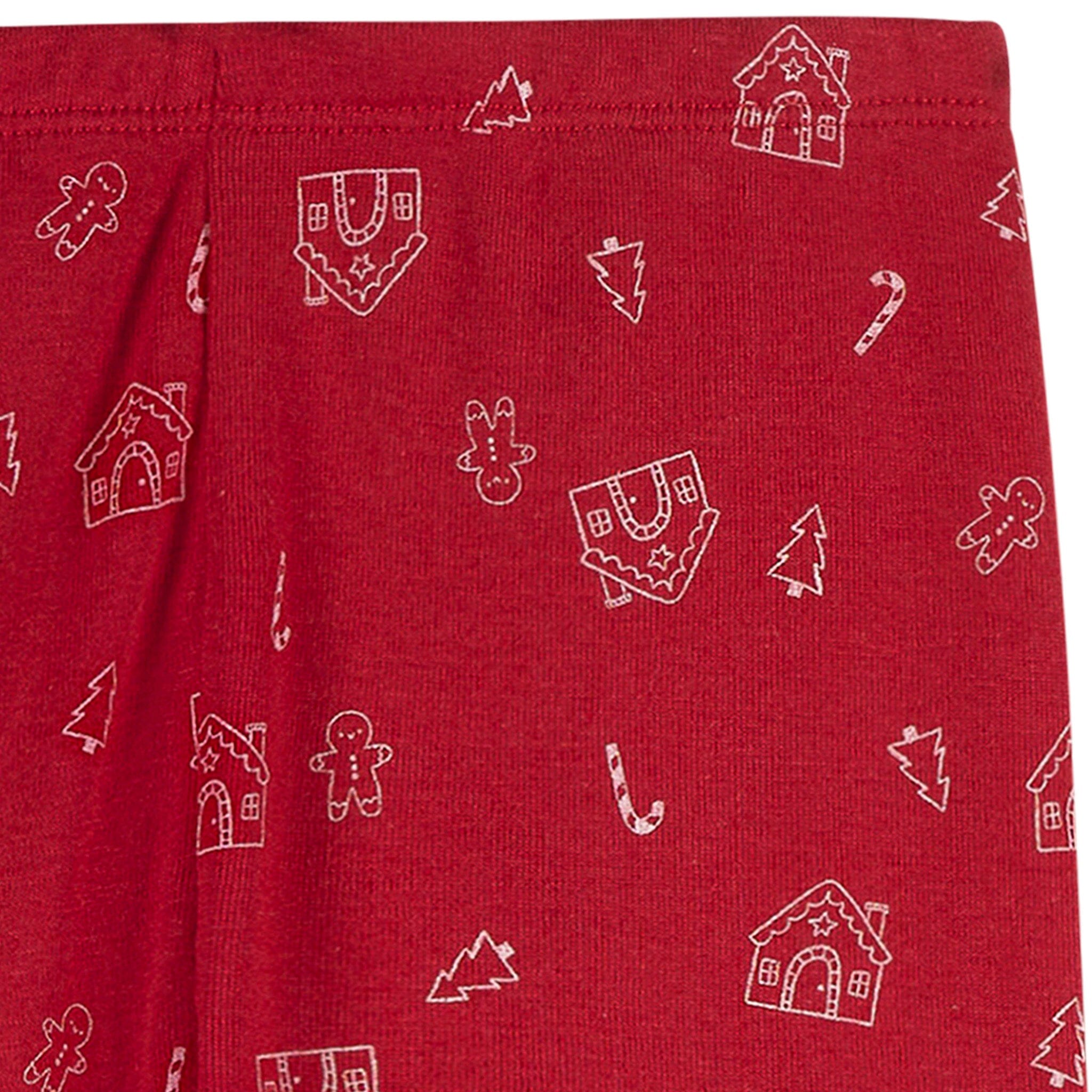 2-Piece Infant & Toddler Gingerbread House Snug Fit Pajama Set - Image 9