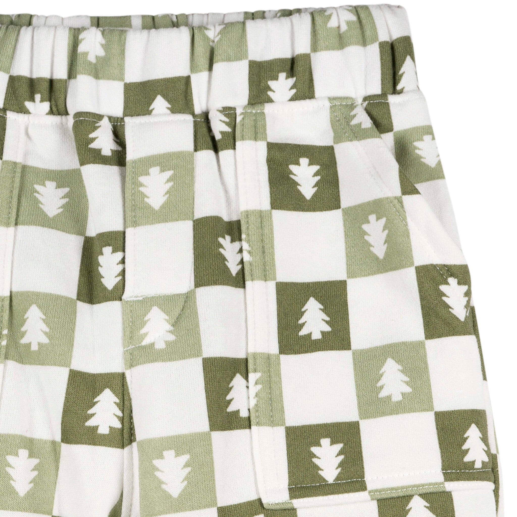 2-Piece Infant & Toddler Boys Green Trees Fleece Top and Pants - Image 5