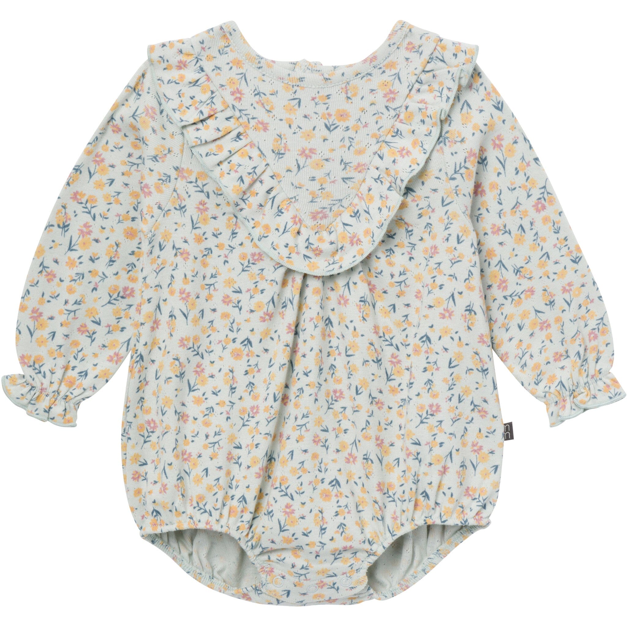 2-Piece Baby Girls Tiny Floral Bubble Romper and Tights - Image 5