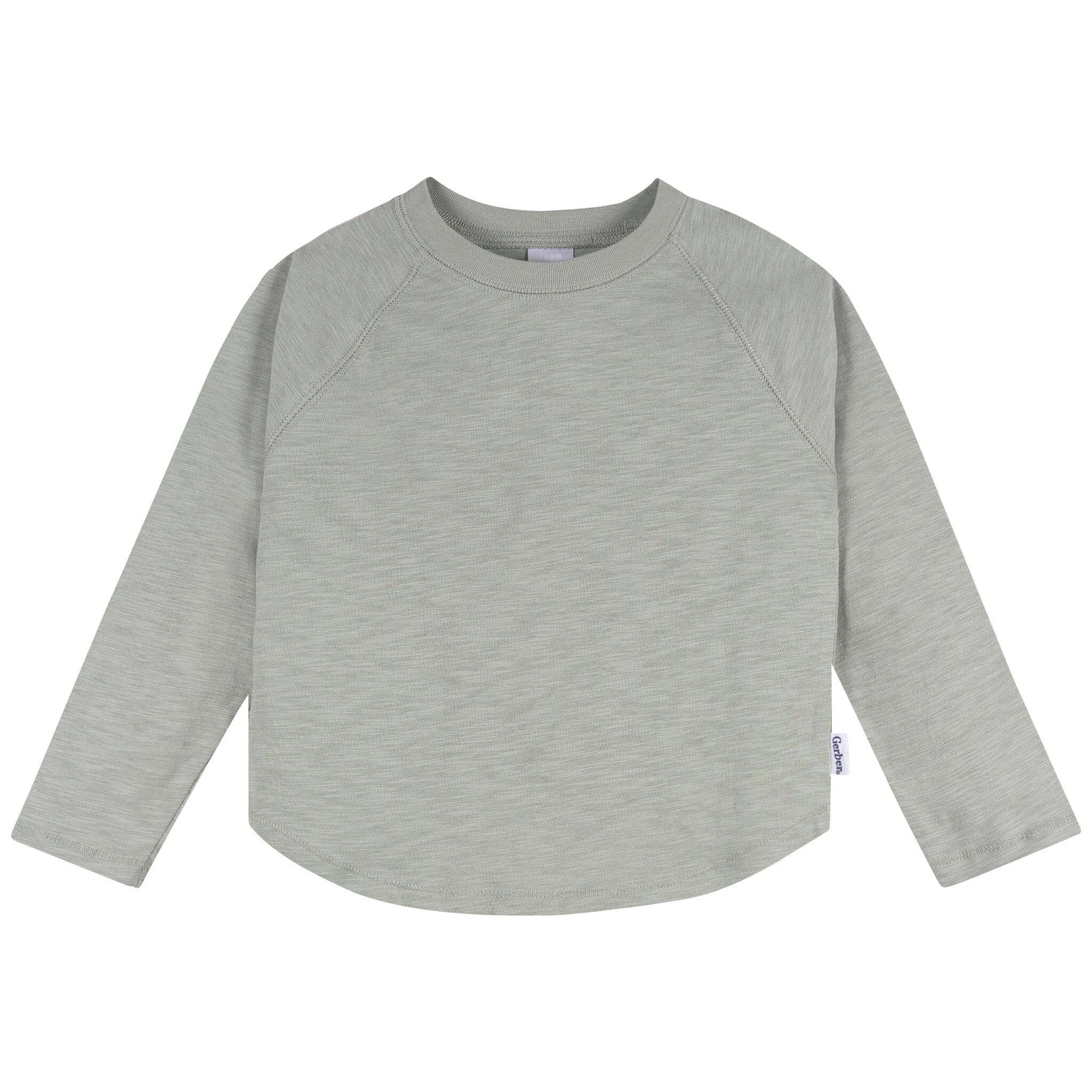 3-Pack Infant & Toddler Boys Green, Brown, & Oatmeal Long Sleeve Shirts - Image 3