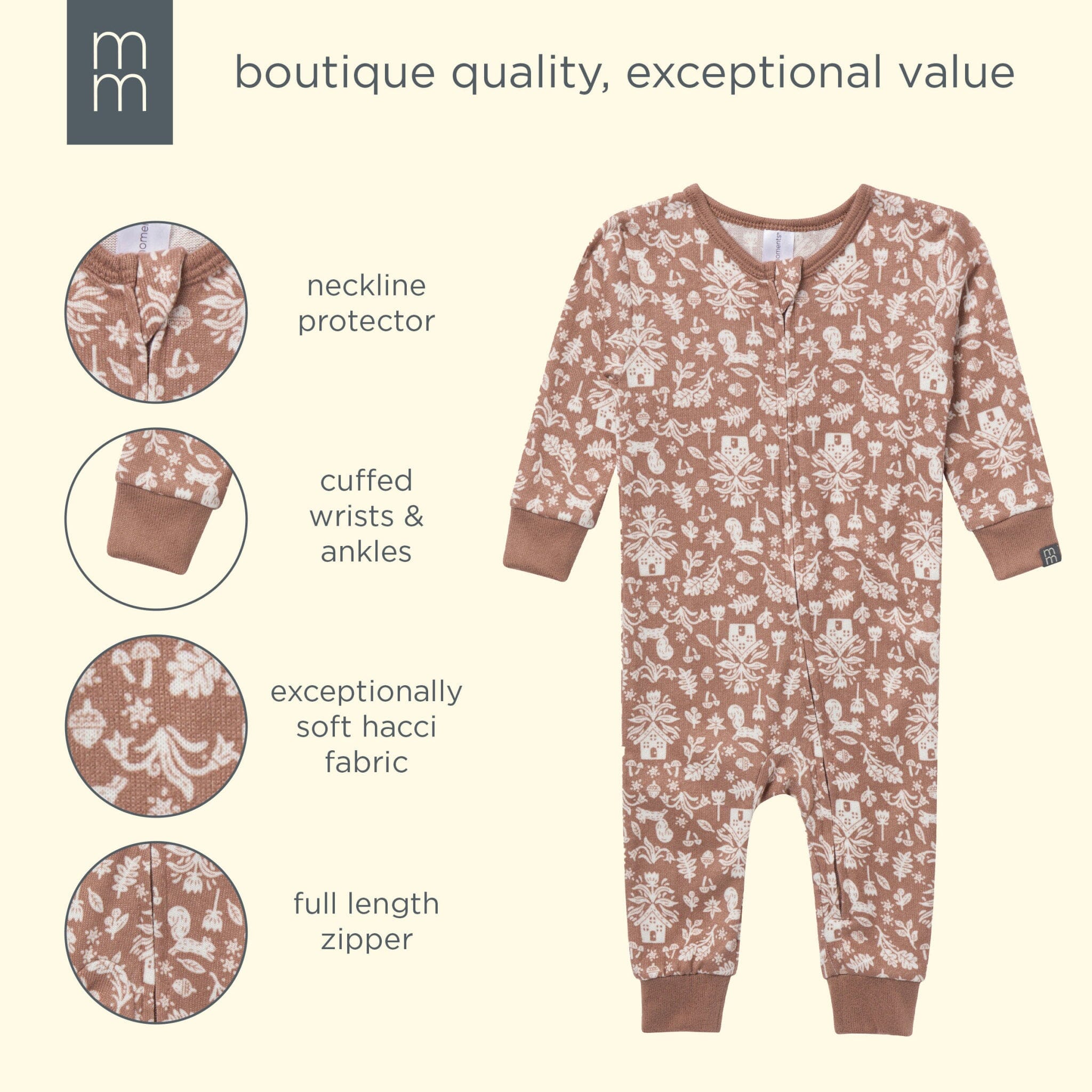 Baby & Toddler Girls Woodland Snug Fit Footless Pajamas - Image 4