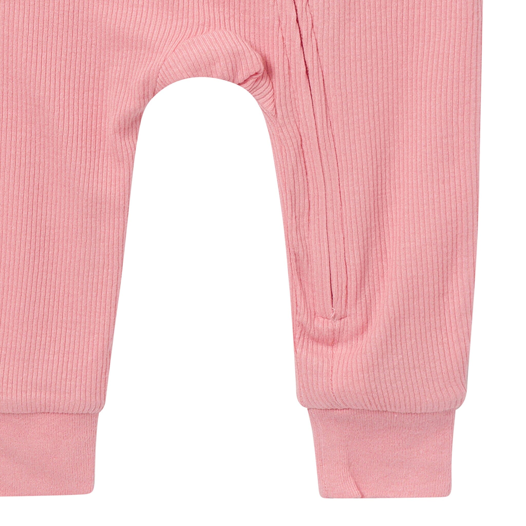 2-Pack Girls Peach Floral Viscose Snug Fit Footless Pajamas - Image 5