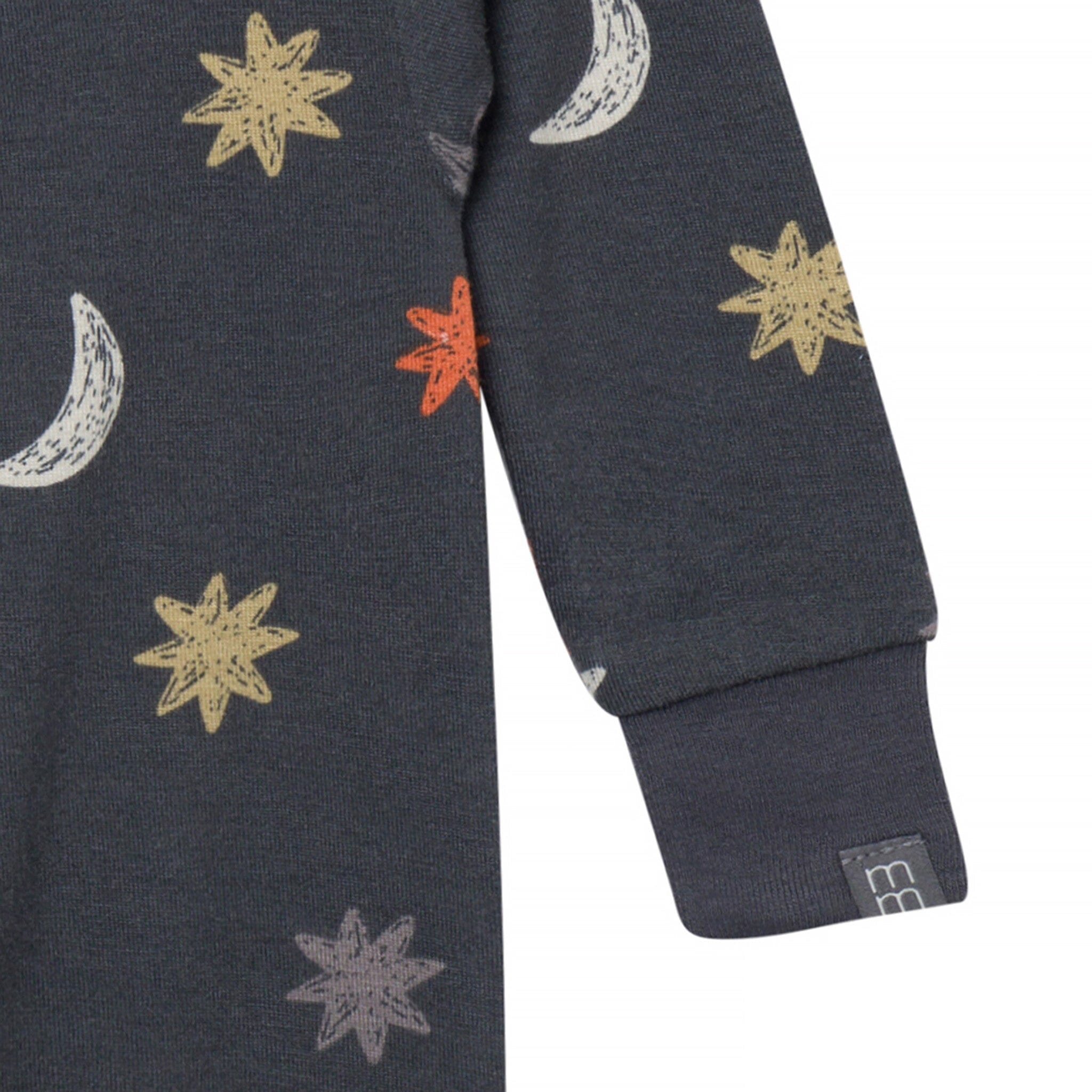 Neutral Stars & Moon Viscose Snug Fit Footless Pajamas - Image 3