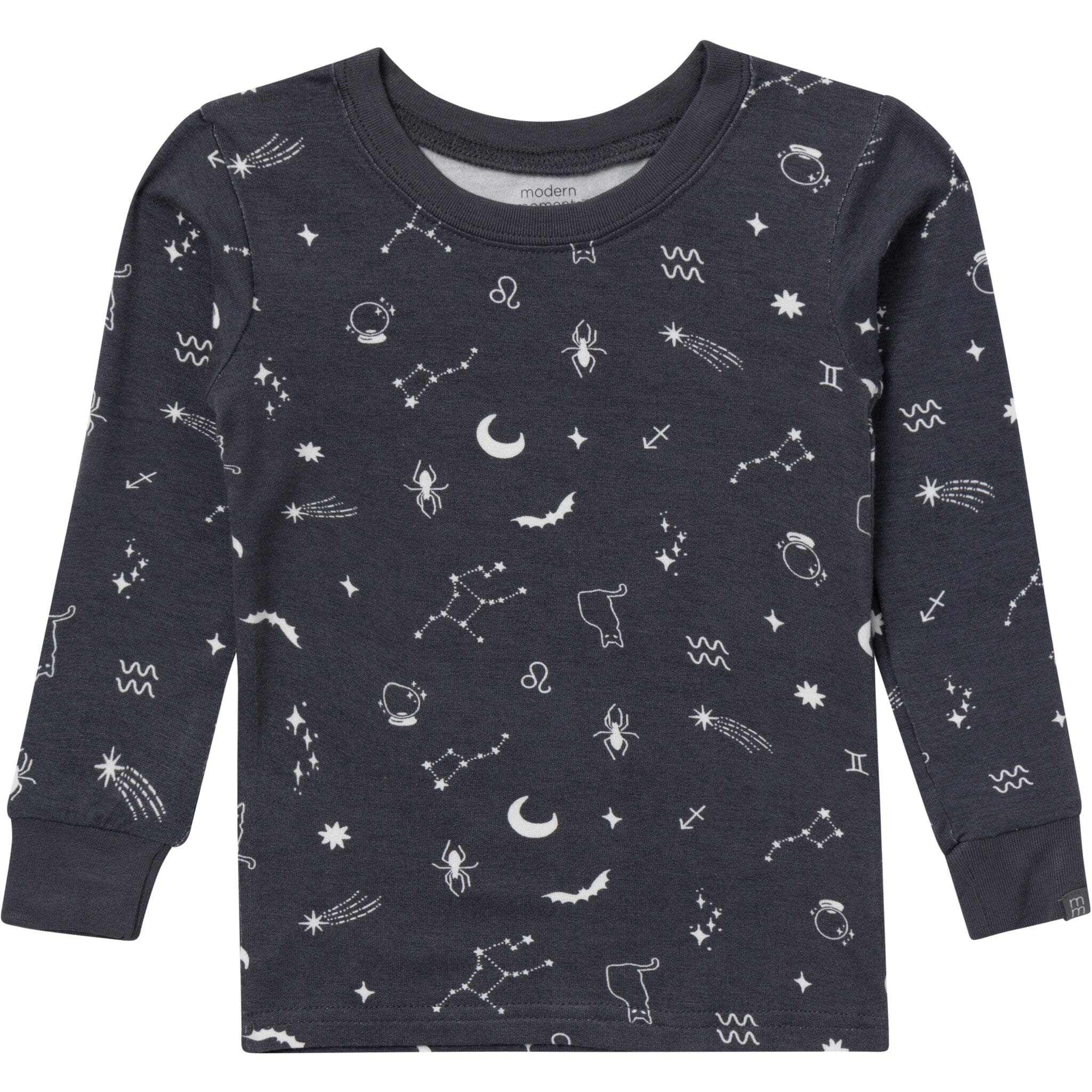 2-Piece Neutral Halloween Night Viscose Snug Fit Pajama Set - Image 2