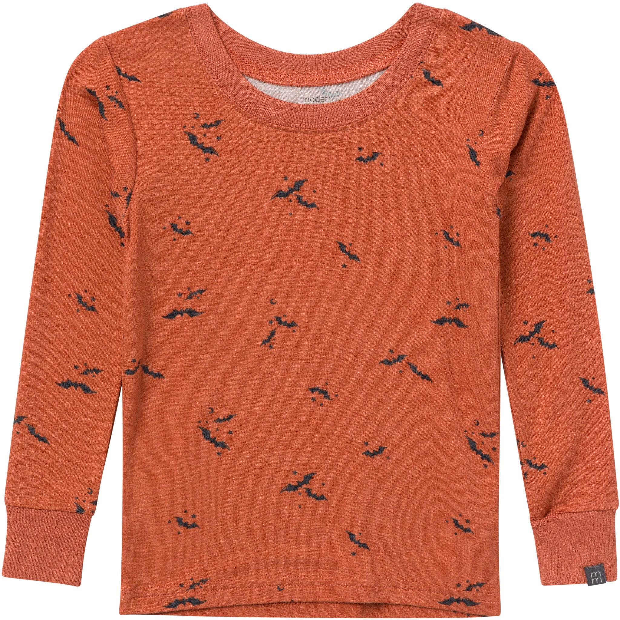 2-Piece Neutral Autumn Bats Snug Fit Pajama Set - Image 2