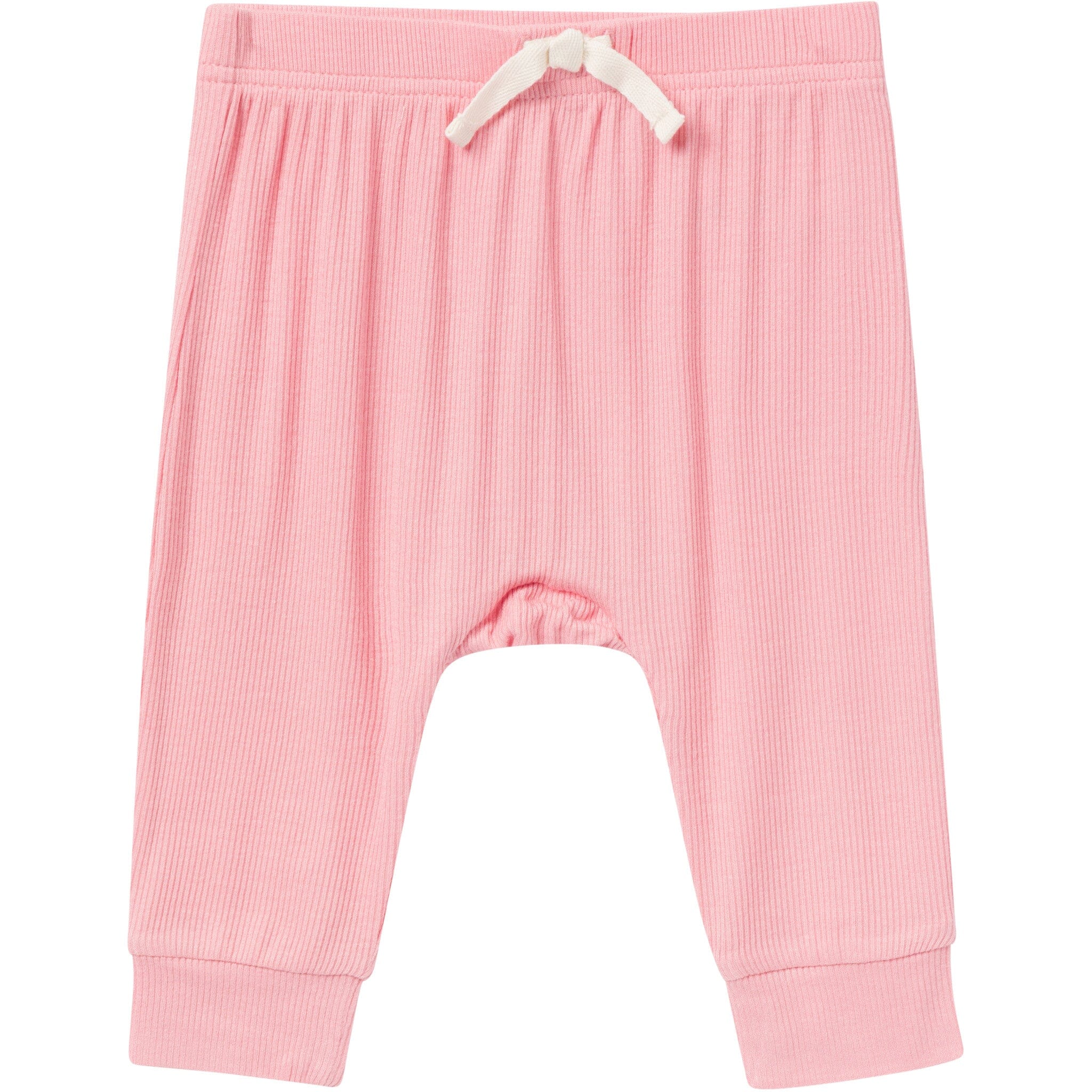 4-Piece Baby Girls Peach Floral Viscose Bodysuits and Pants Set - Image 3