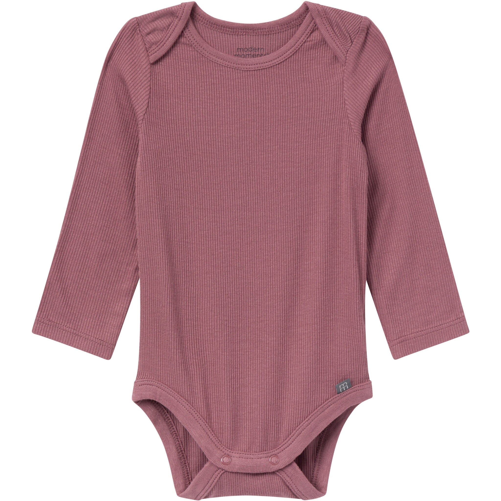 4-Piece Baby Neutral Plums Viscose Bodysuits and Pants Set - Image 2