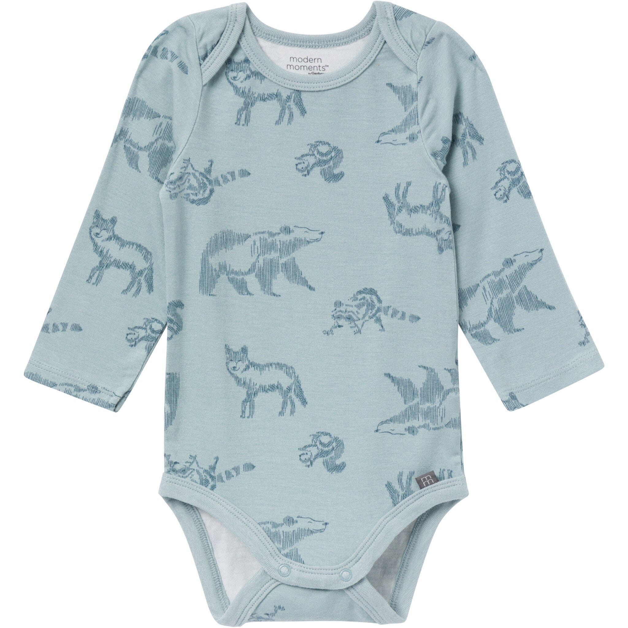 4-Piece Baby Boys Woodland Animals Viscose Bodysuits and Pants Set - Image 4