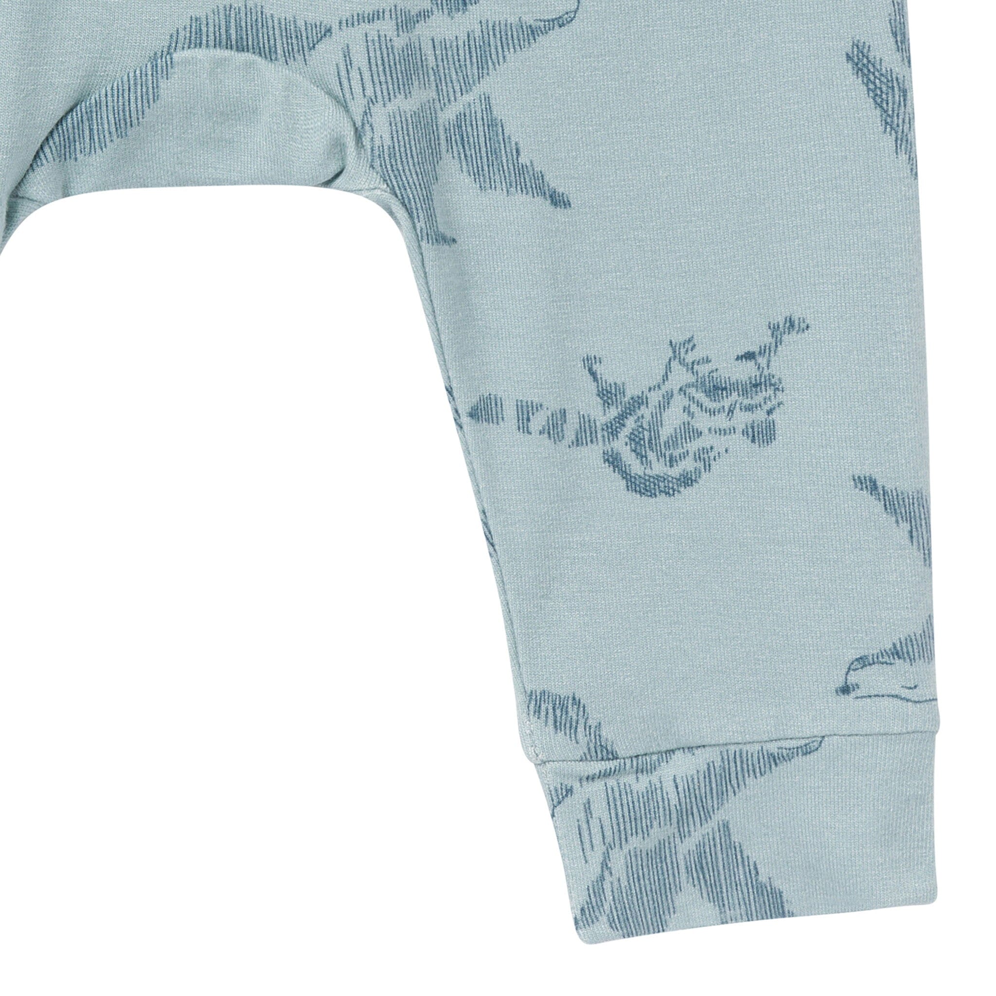 4-Piece Baby Boys Woodland Animals Viscose Bodysuits and Pants Set - Image 9