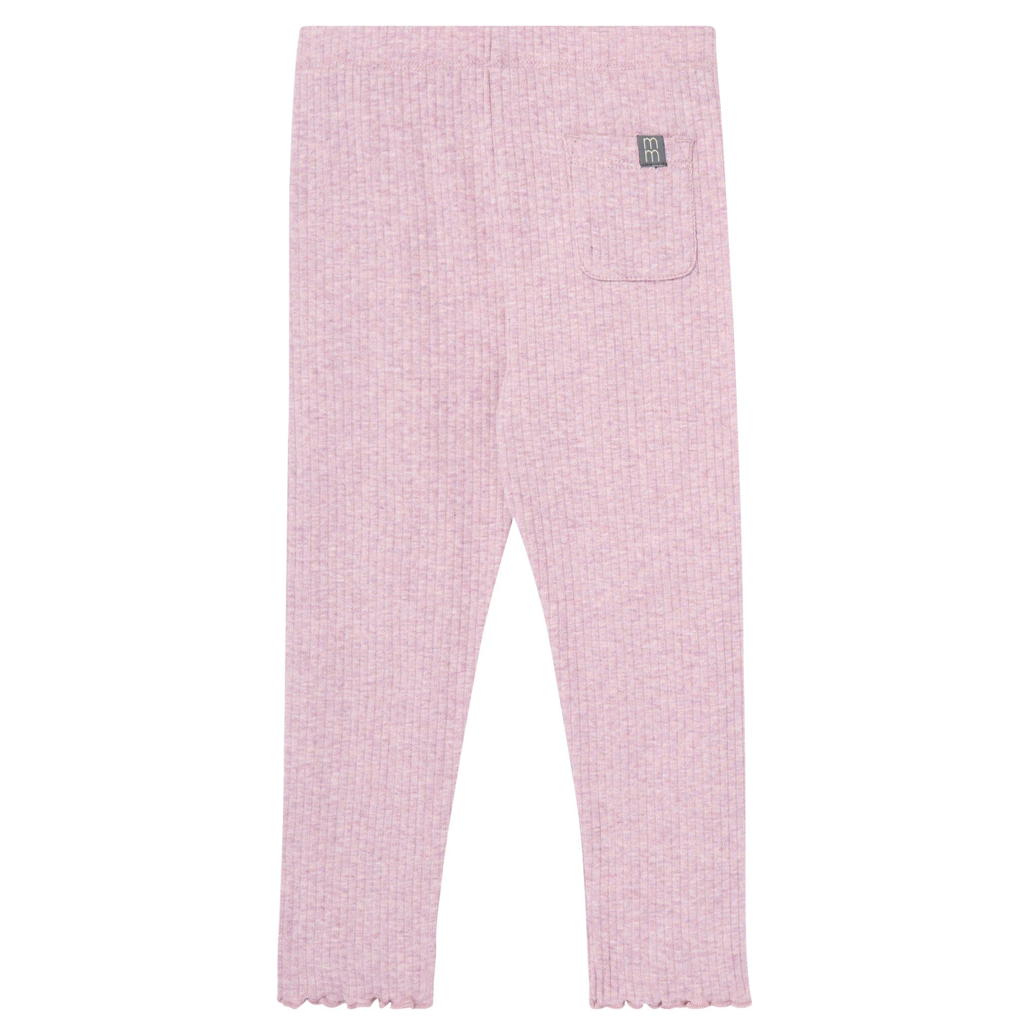 4-Piece Infant & Toddler Girls Purple Flowers Ruffle Tops and Leggings Set - Image 6