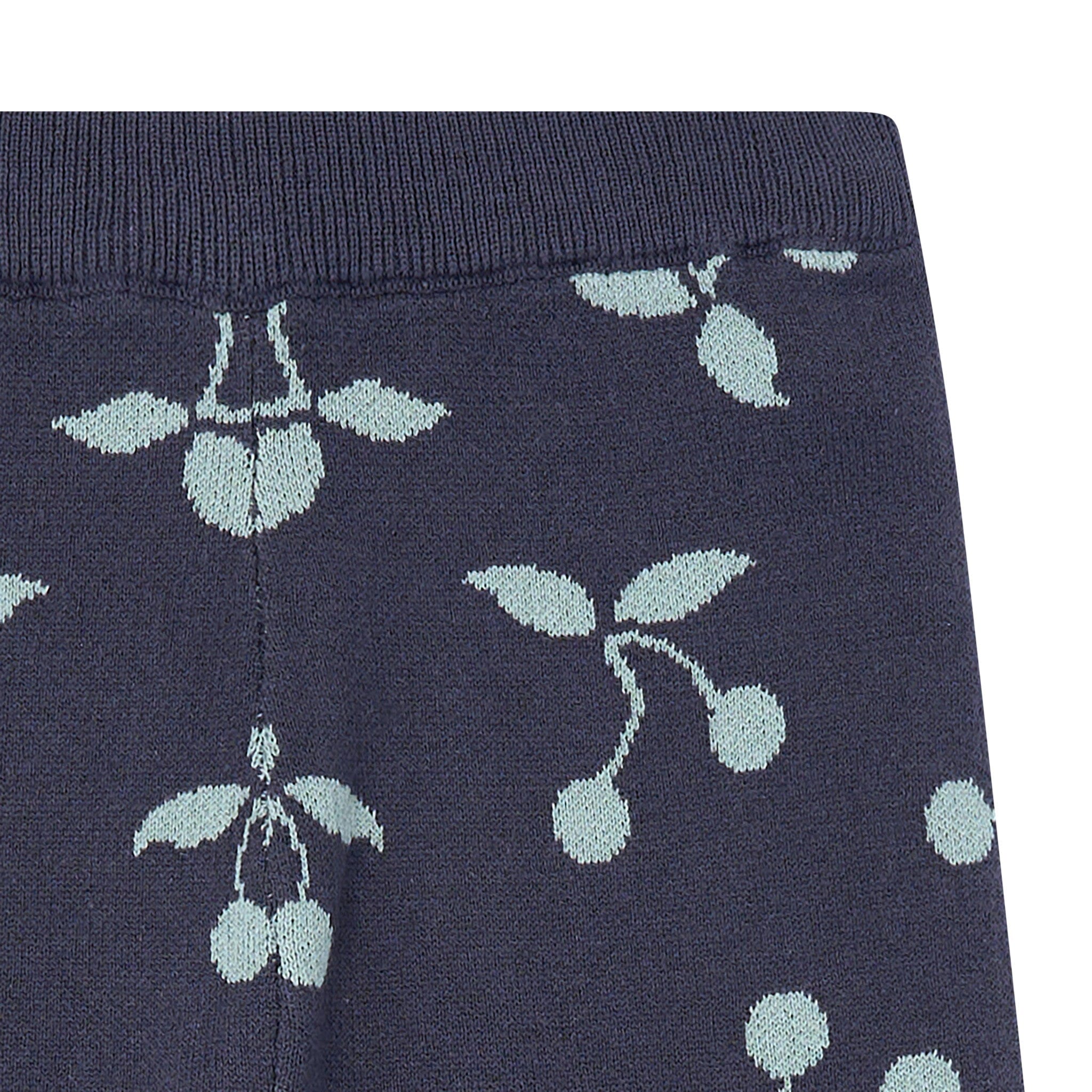 2-Piece Infant & Toddler Girls Blue Cherry Sweater and Pant Set - Image 6