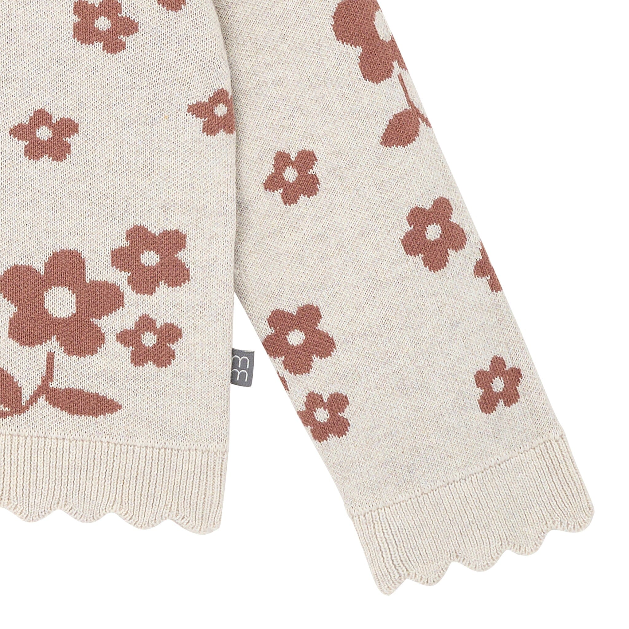 2-Piece Girls Nutmeg Flowers Sweater Top and Pant Set - Image 6