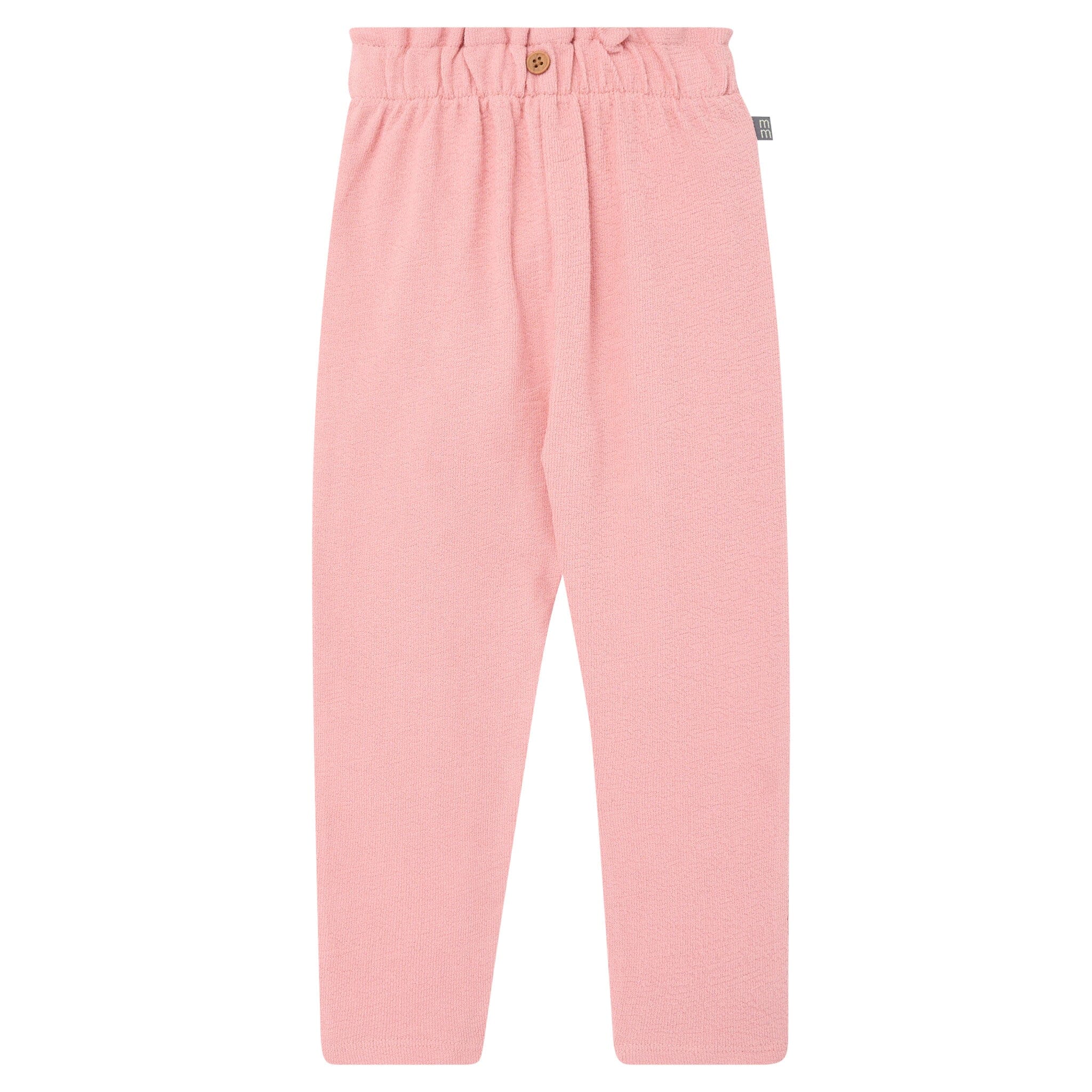 4-Piece Girls Rose Henley Tops and Paperbag Pants Set - Image 5