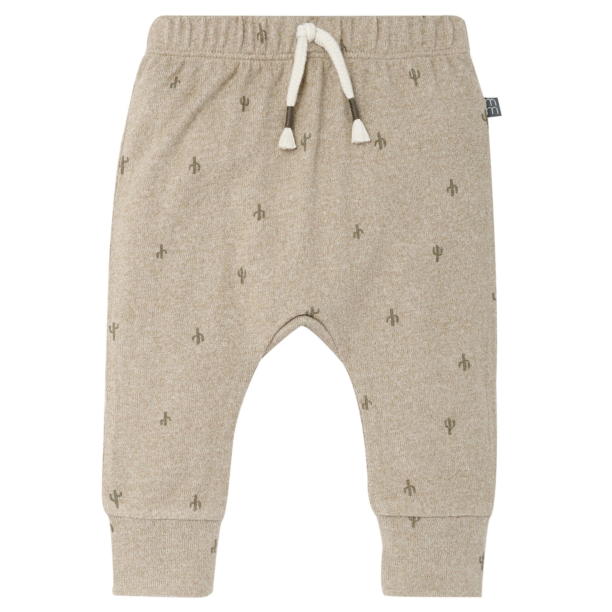 2-Piece Baby Boys Olive Cactus Hacci Top and Pants Set - Image 7