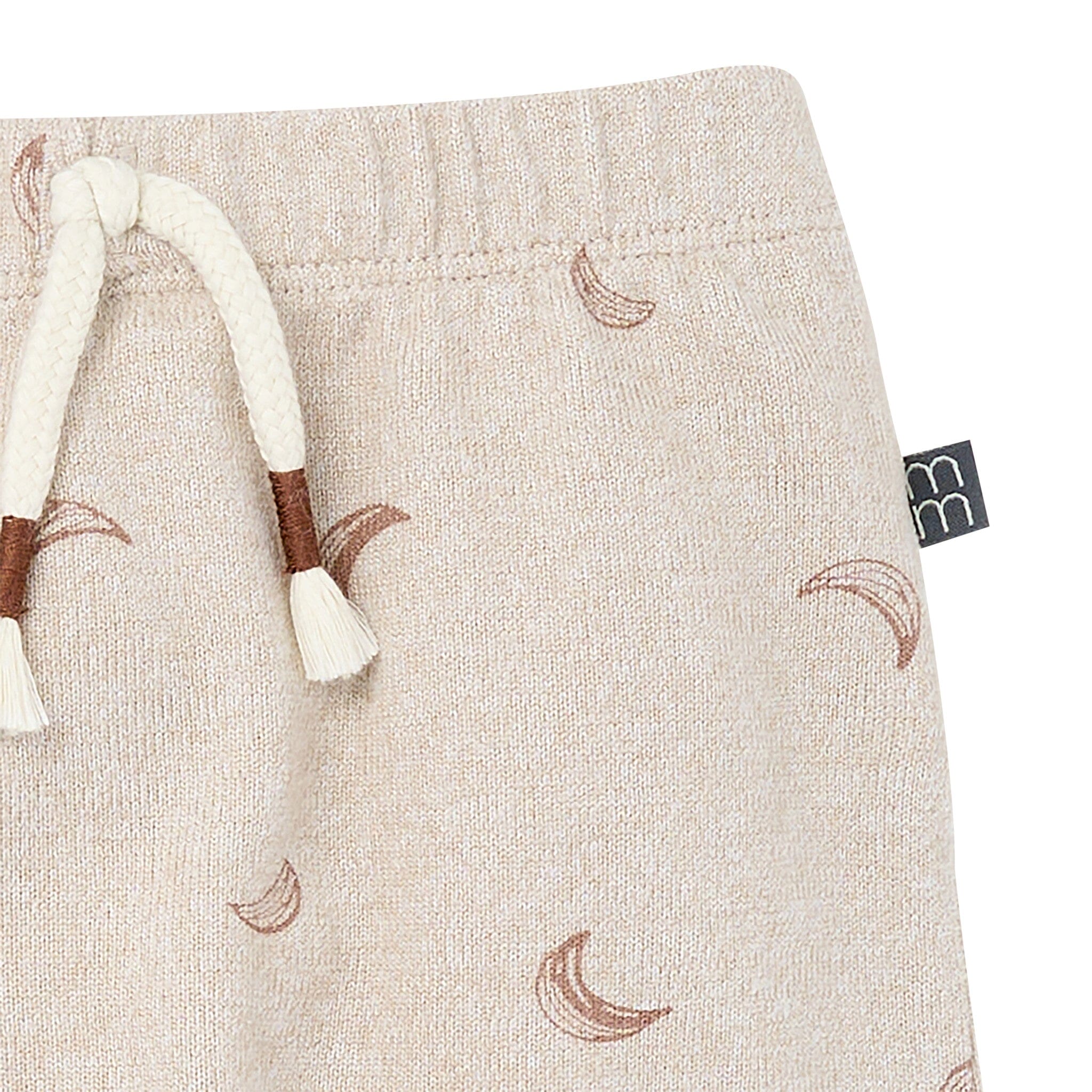 2-Piece Baby Boys Oatmeal Moon Hacci Top and Pants Set - Image 10
