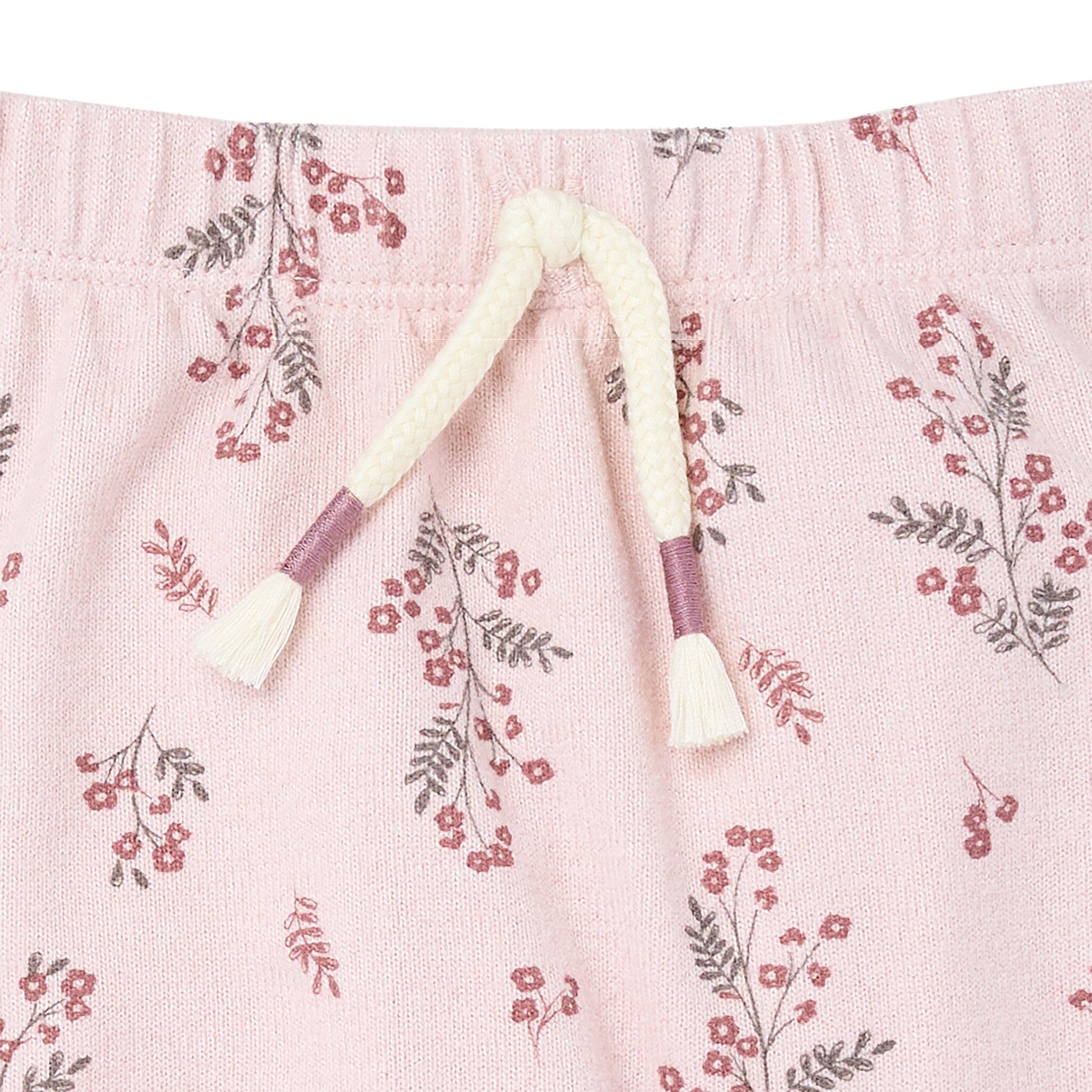 2-Piece Baby Girls Blush Floral Hacci Peplum Top and Pants - Image 6