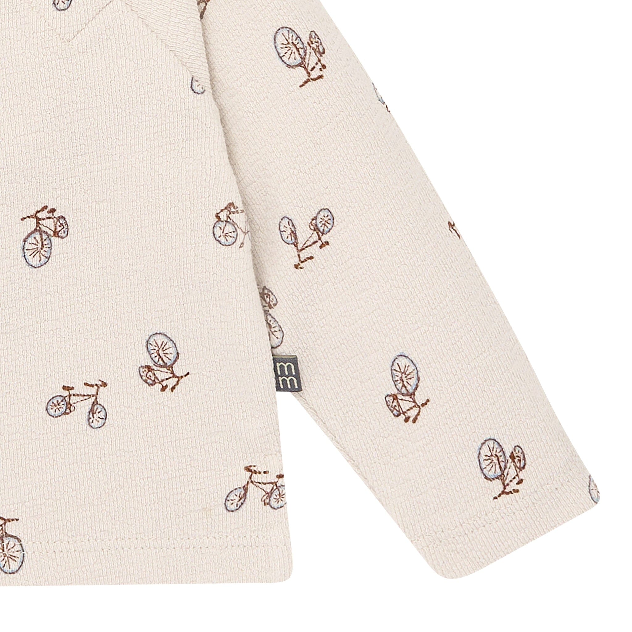 2-Piece Baby Boys Grey Bicycle Raglan Top and Pant Set - Image 4