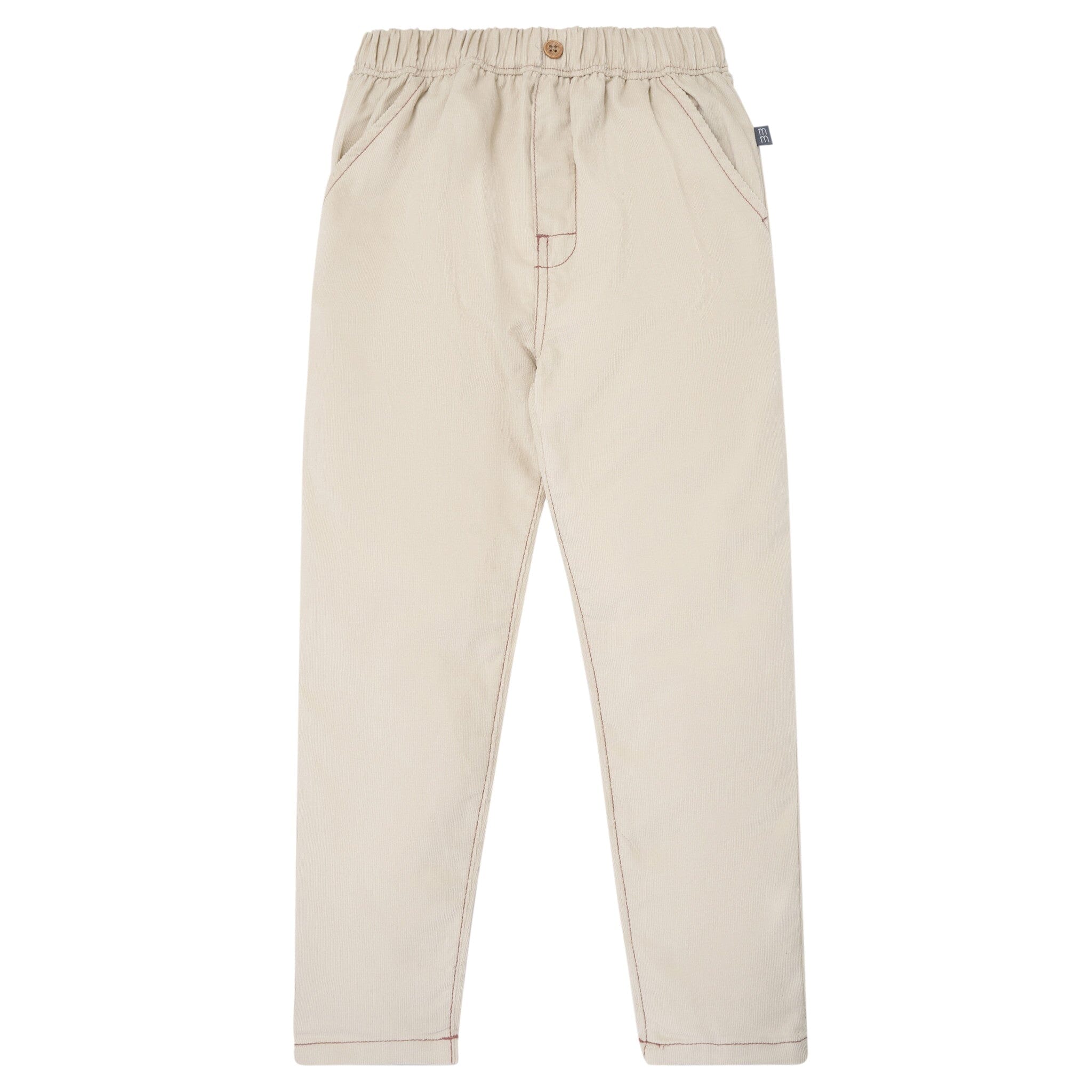 Boys Oyster Gray Corduroy Pants