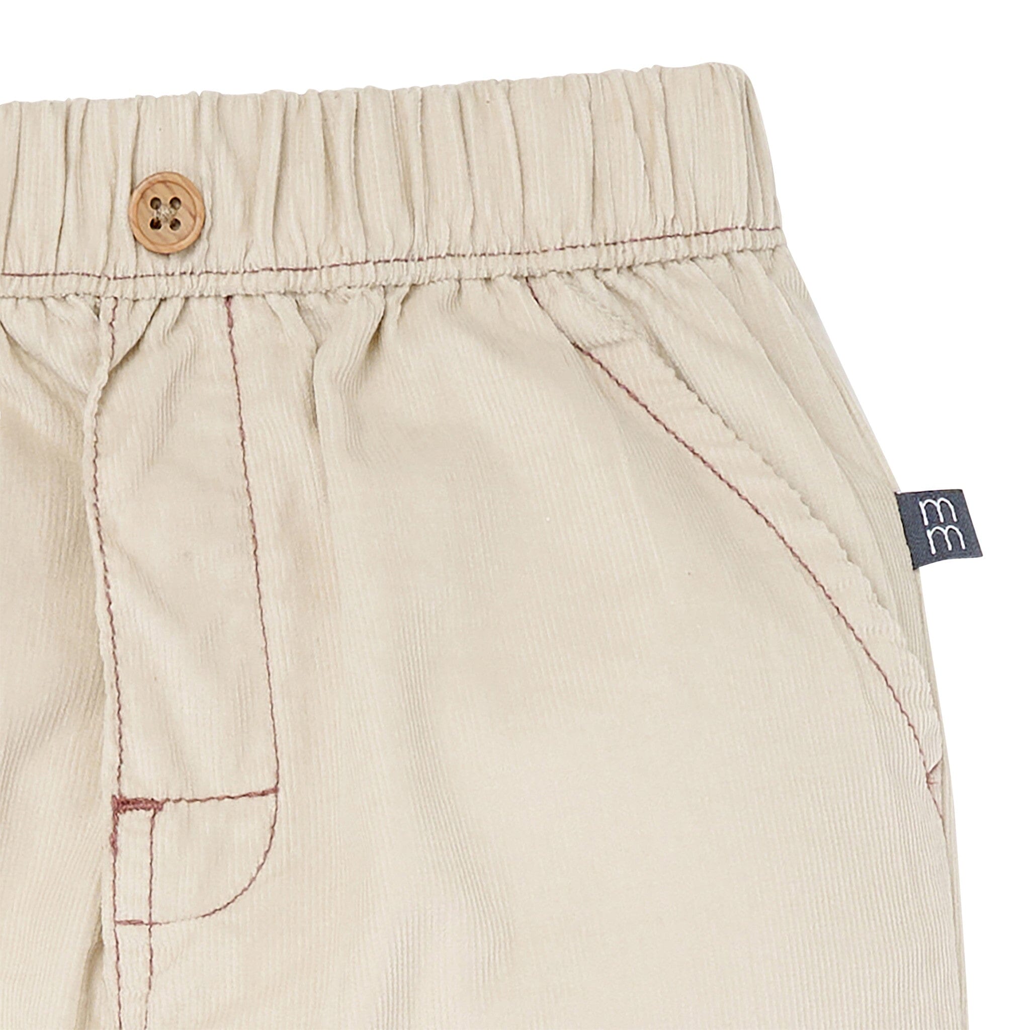 Boys Oyster Gray Corduroy Pants - Image 5