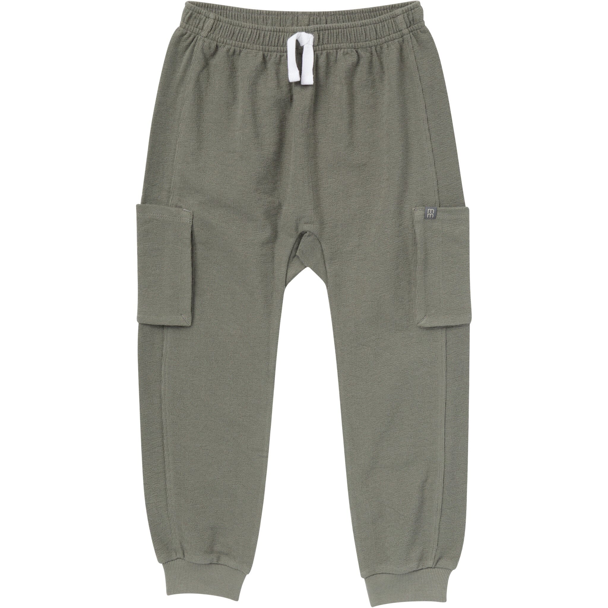 Boys Dark Green Cargo Pocket Sweatpants