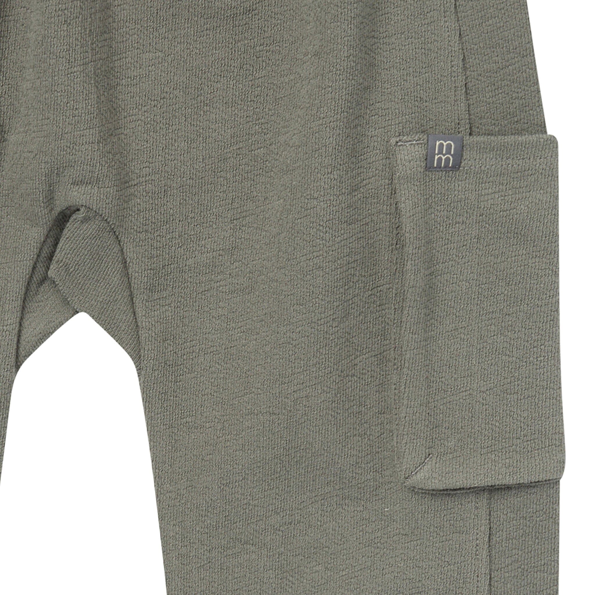 Boys Dark Green Cargo Pocket Sweatpants - Image 4