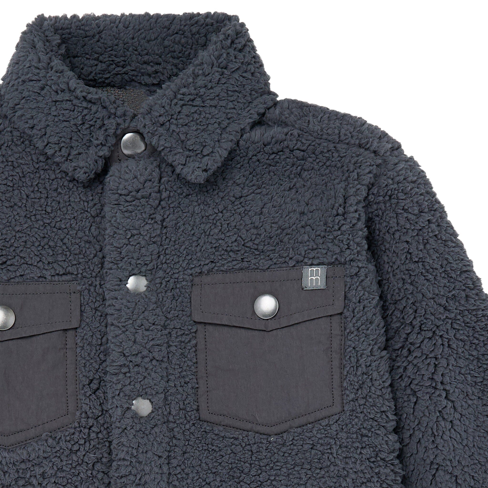 Infant & Toddler Boys Dark Gray Sherpa Jacket - Image 2