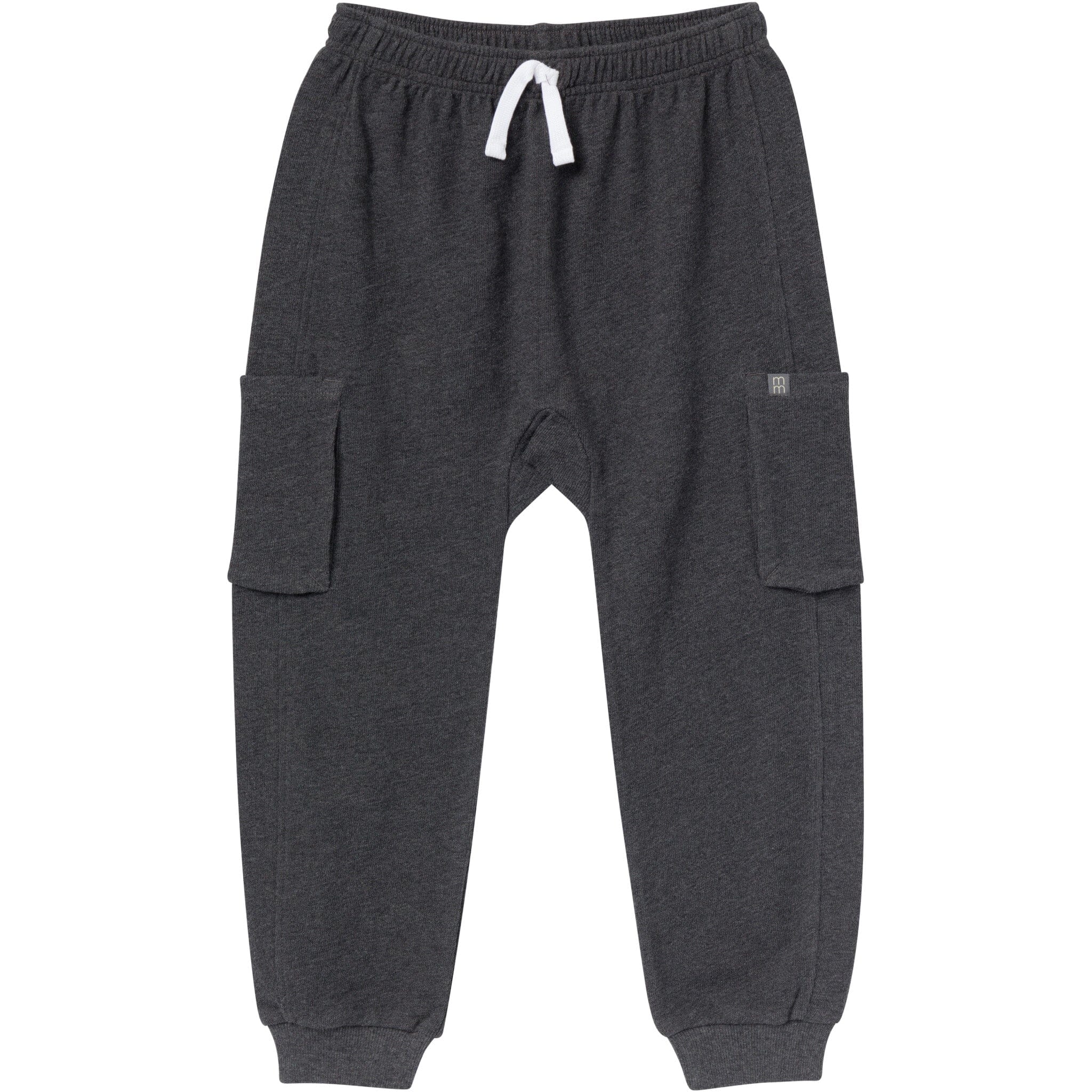 Boys Charcoal Gray Cargo Pocket Sweatpants