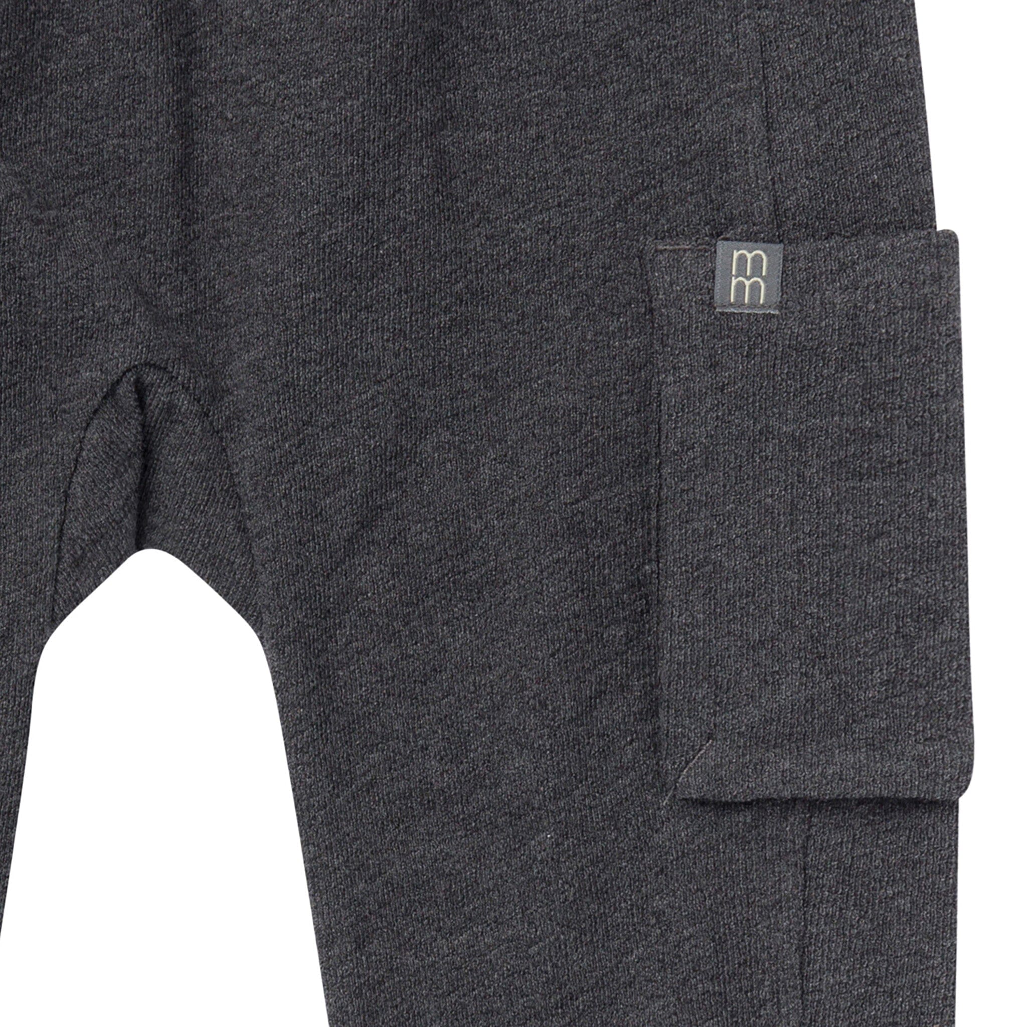 Boys Charcoal Gray Cargo Pocket Sweatpants - Image 3