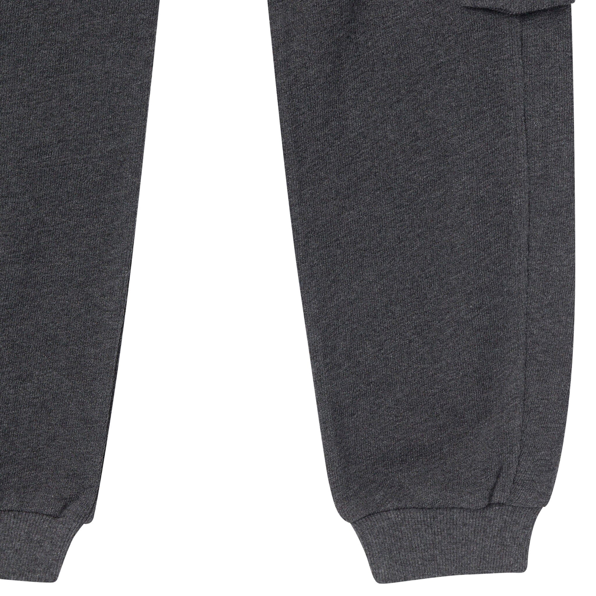 Boys Charcoal Gray Cargo Pocket Sweatpants - Image 4