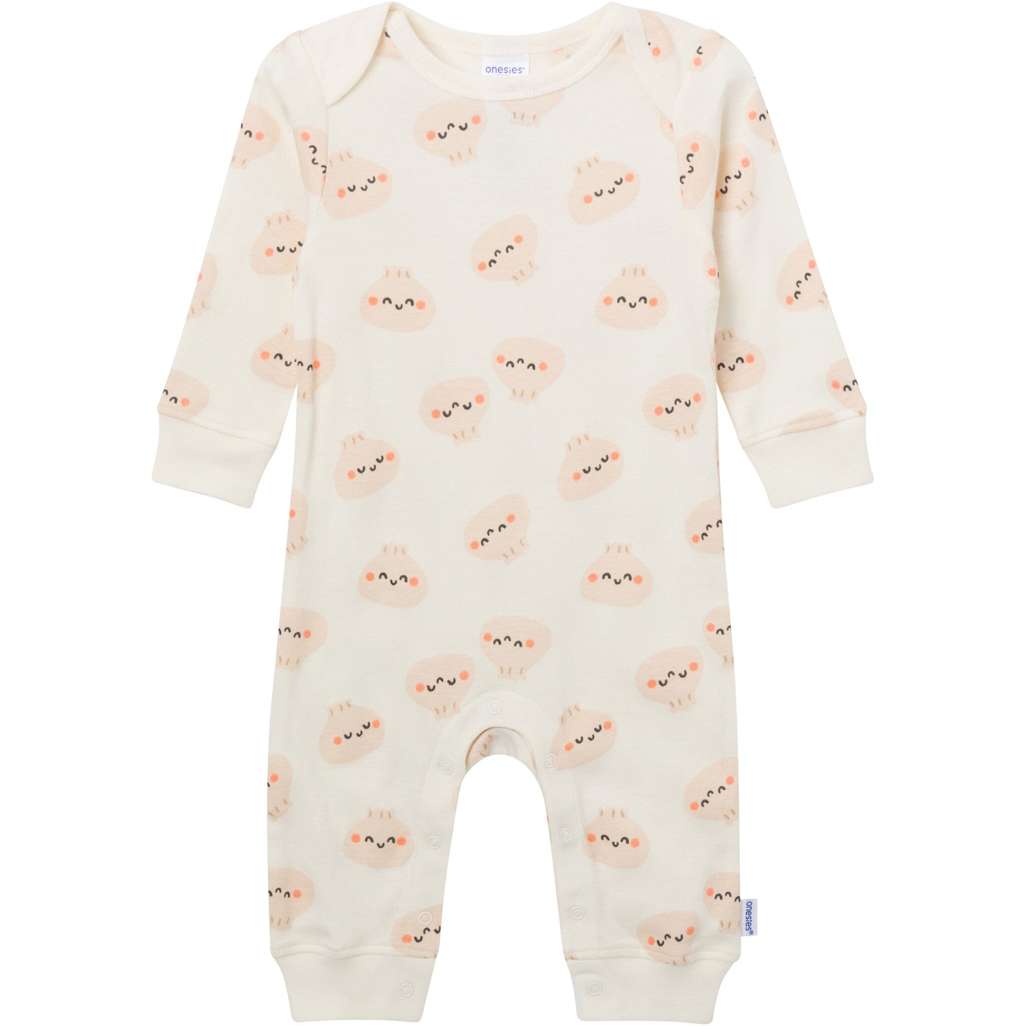 3-Pack Baby Neutral Soy Cute Lap Shoulder Rompers - Image 3