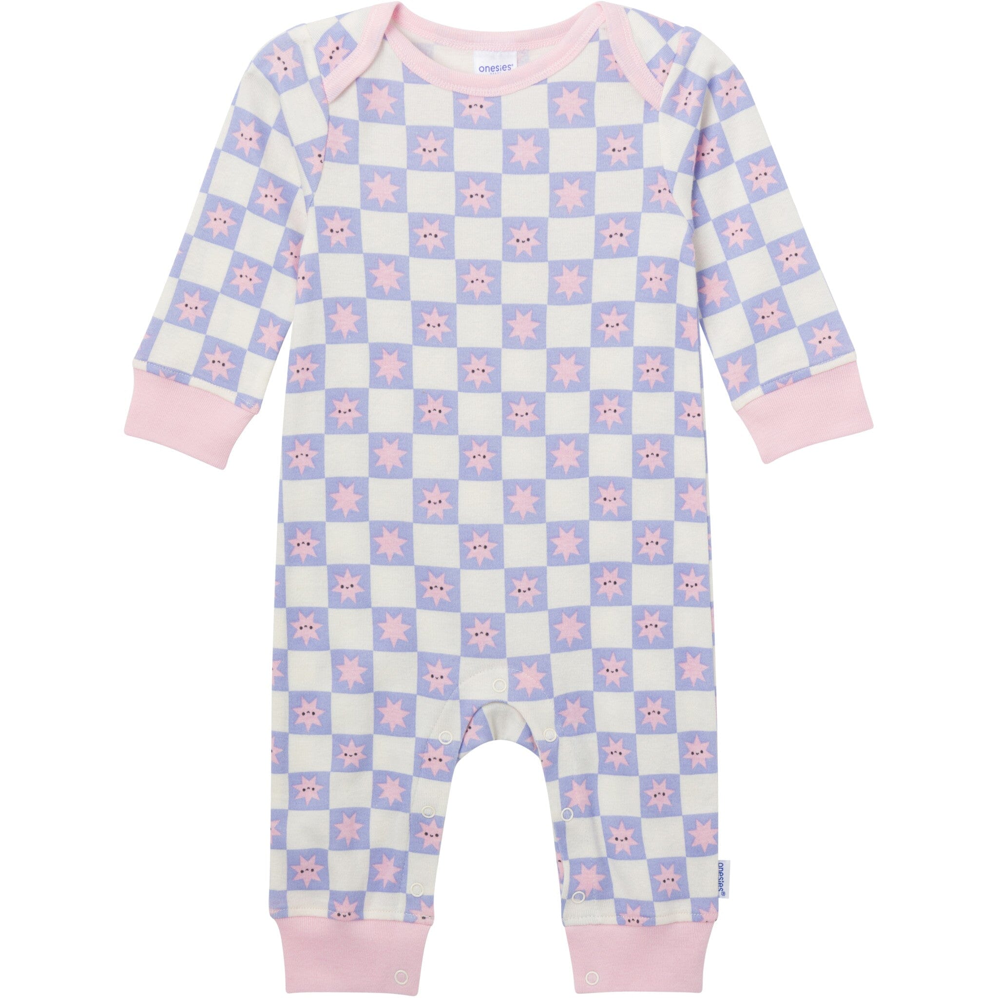 3-Pack Baby Girls Rainbows and Hearts Lap Shoulder Rompers - Image 5