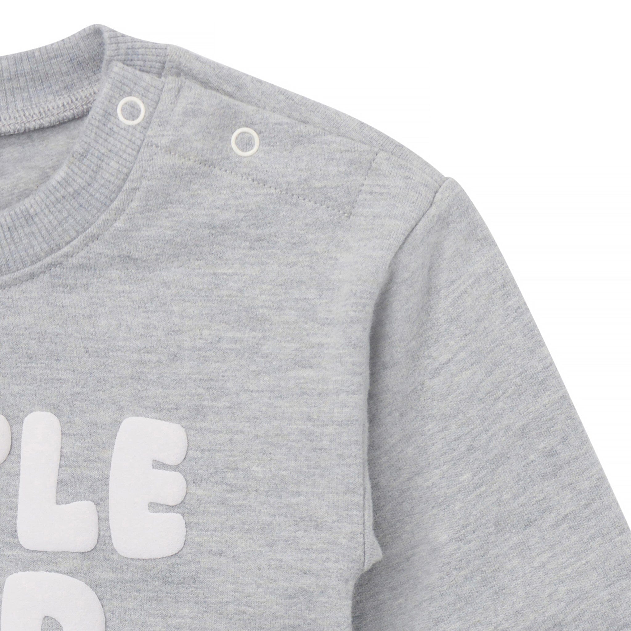 Baby Neutral Little and Loud Sweatshirt Bubble Romper - Image 2